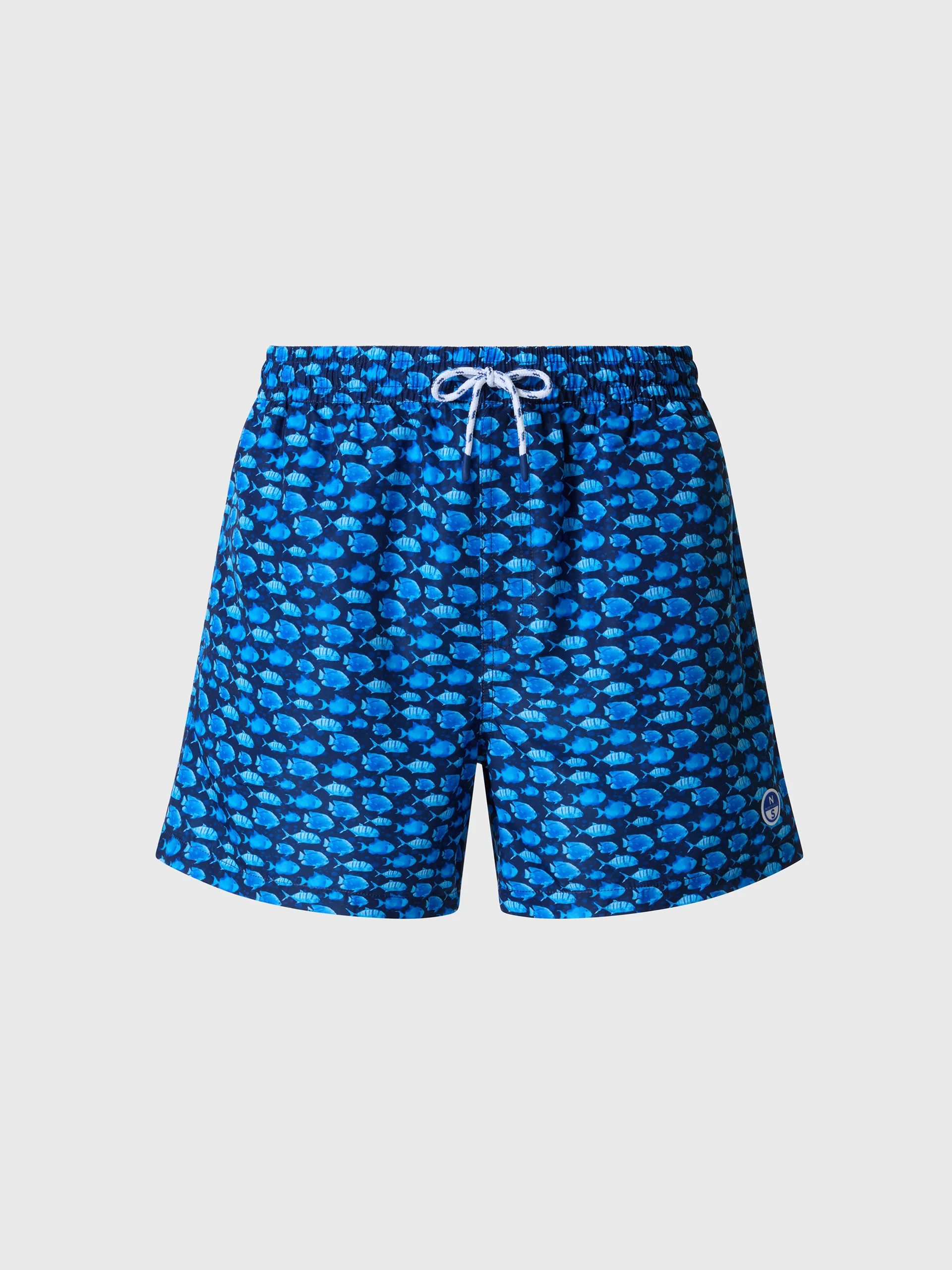 REPREVE® swim shorts with ocean print - Image 3