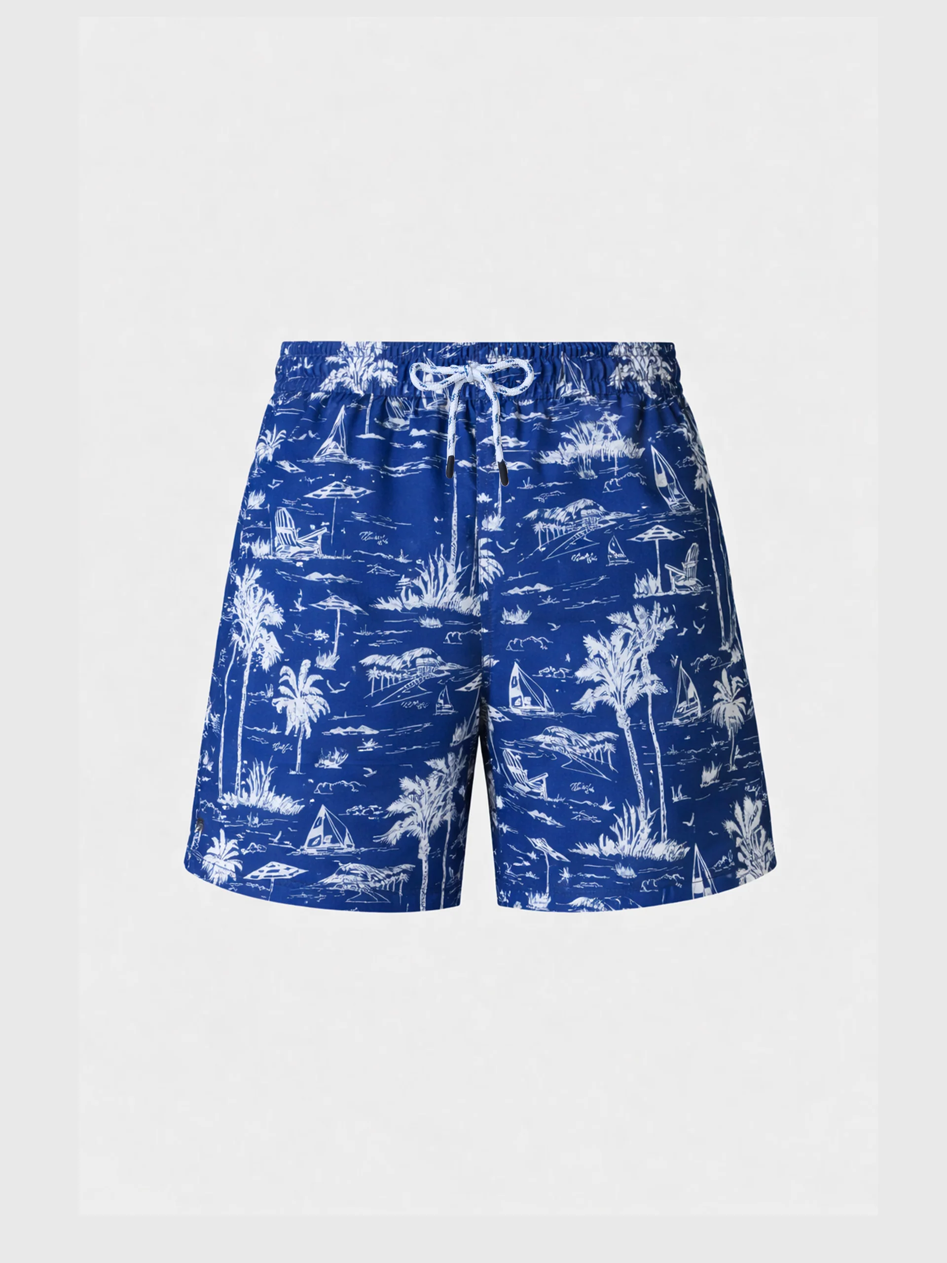 Printed peachskin swim shorts - Image 7