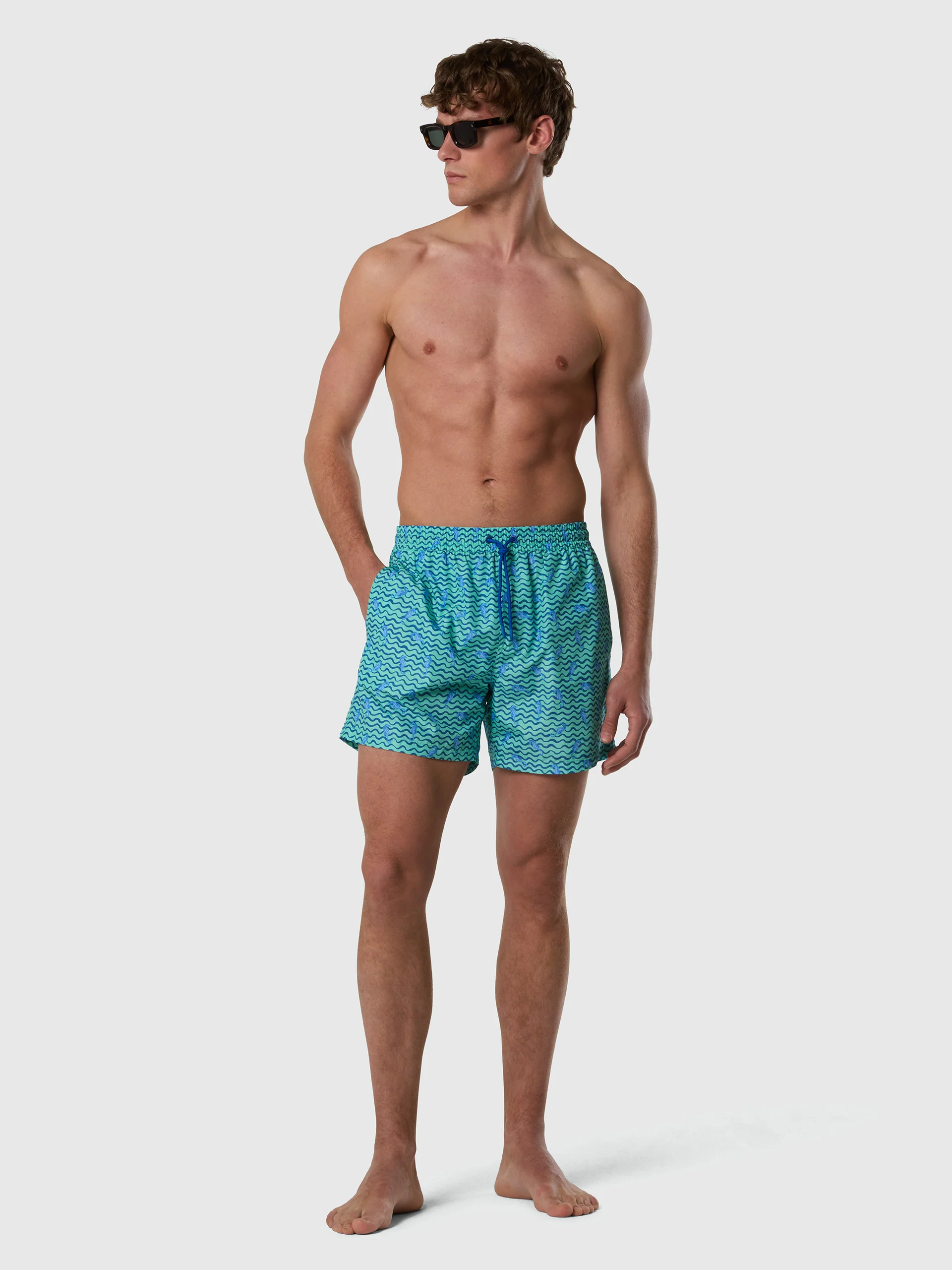 Swim shorts with graphic print - Image 12