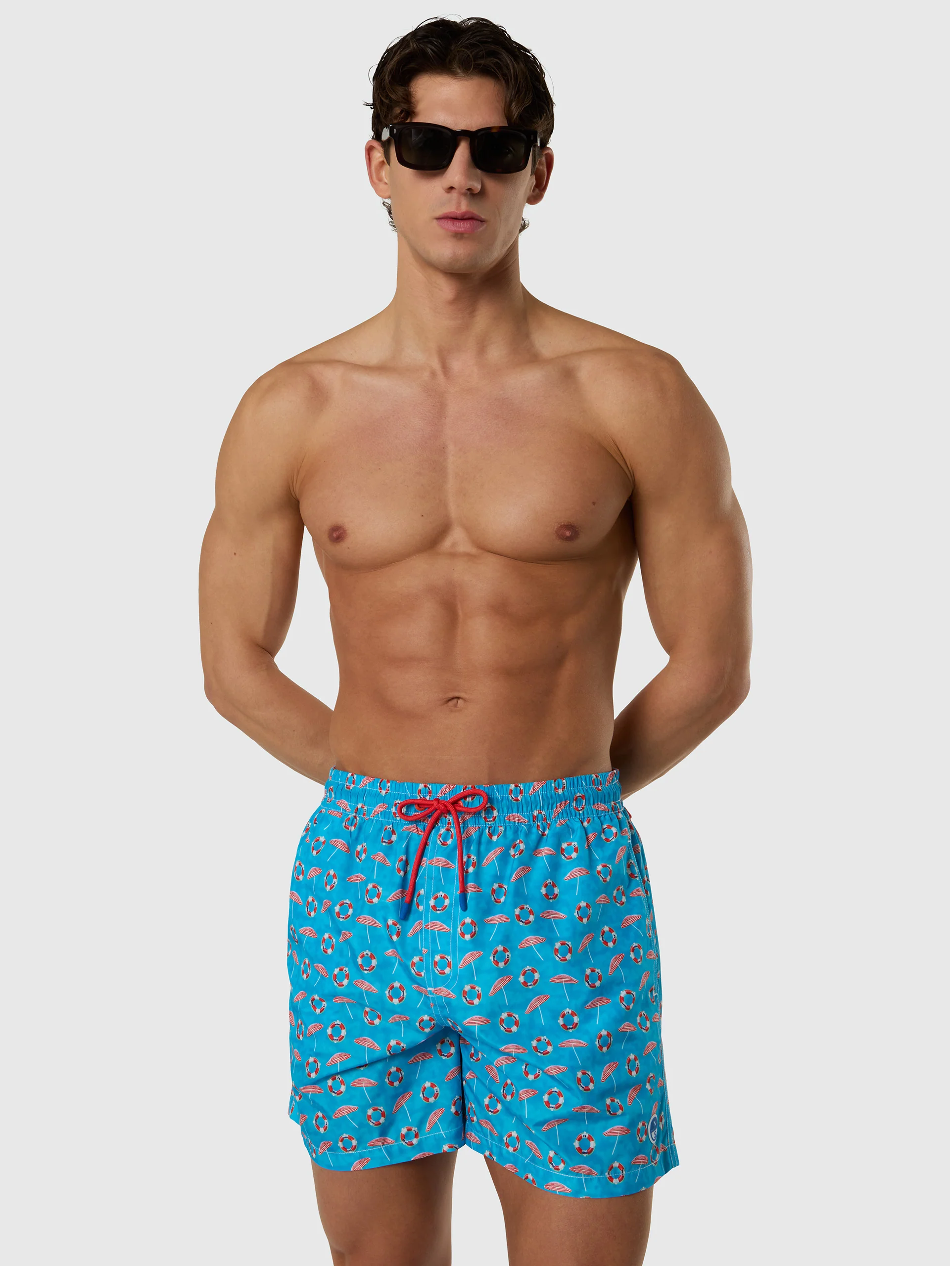 Swim shorts with graphic print - Image 2