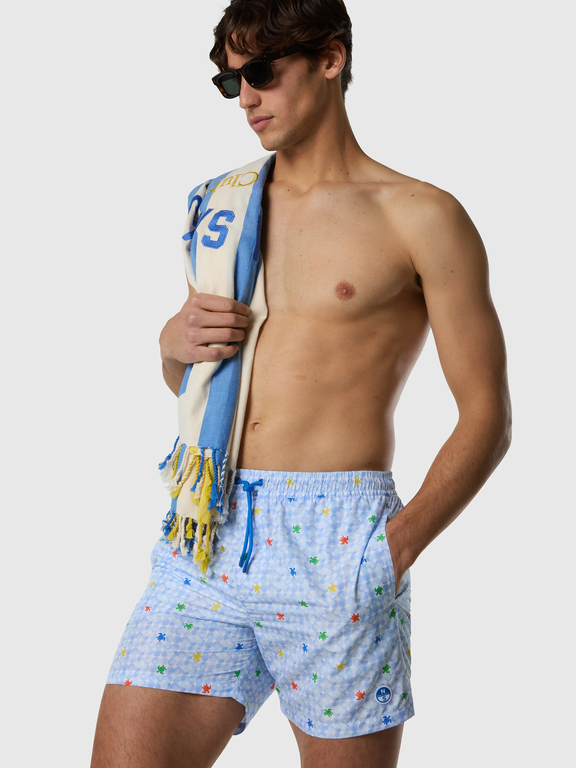 Swim shorts with graphic print - Image 41