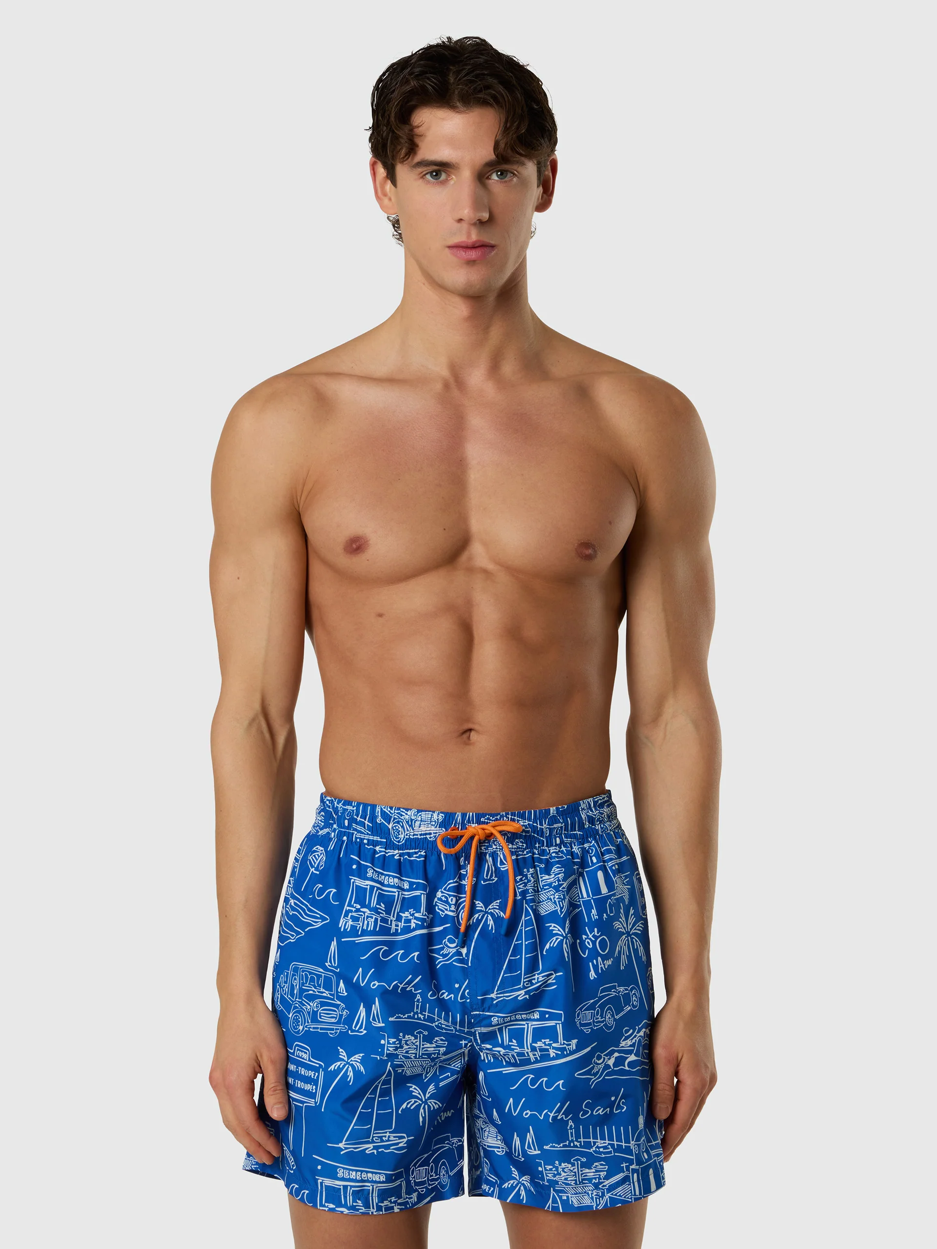 Swim shorts with graphic print - Image 51