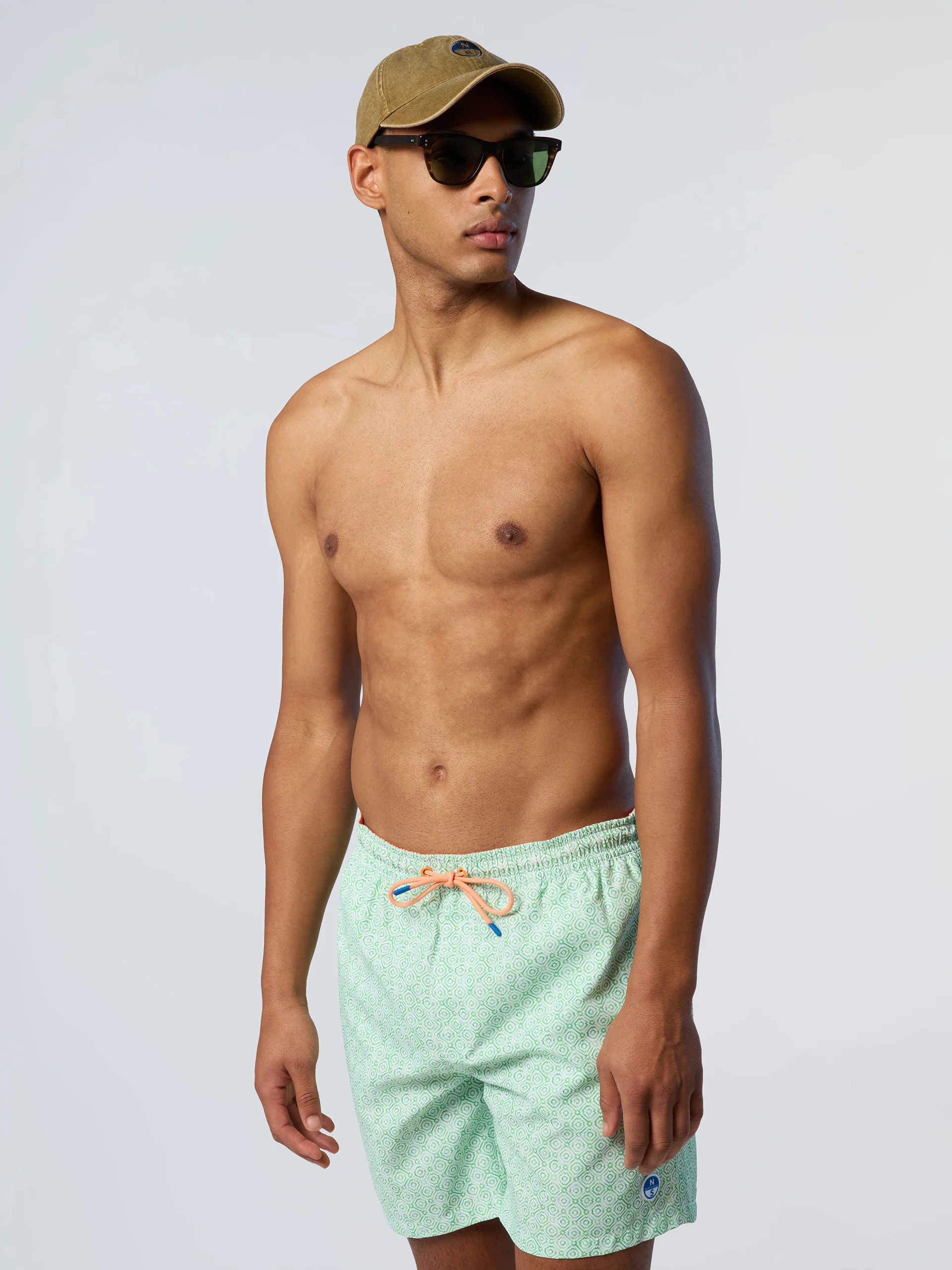 Swim shorts with graphic print - Image 2