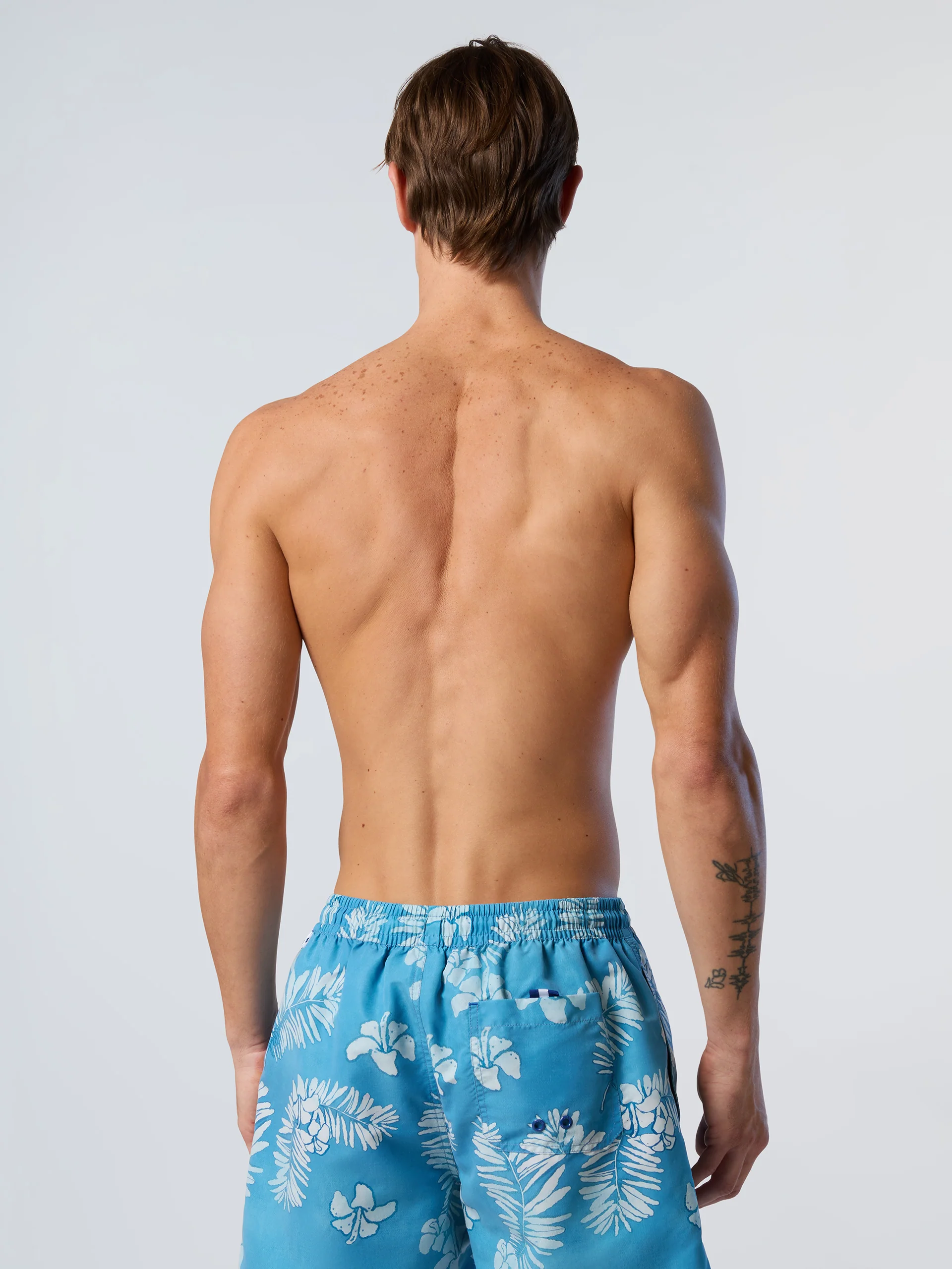 Printed peachskin swim shorts - Image 4