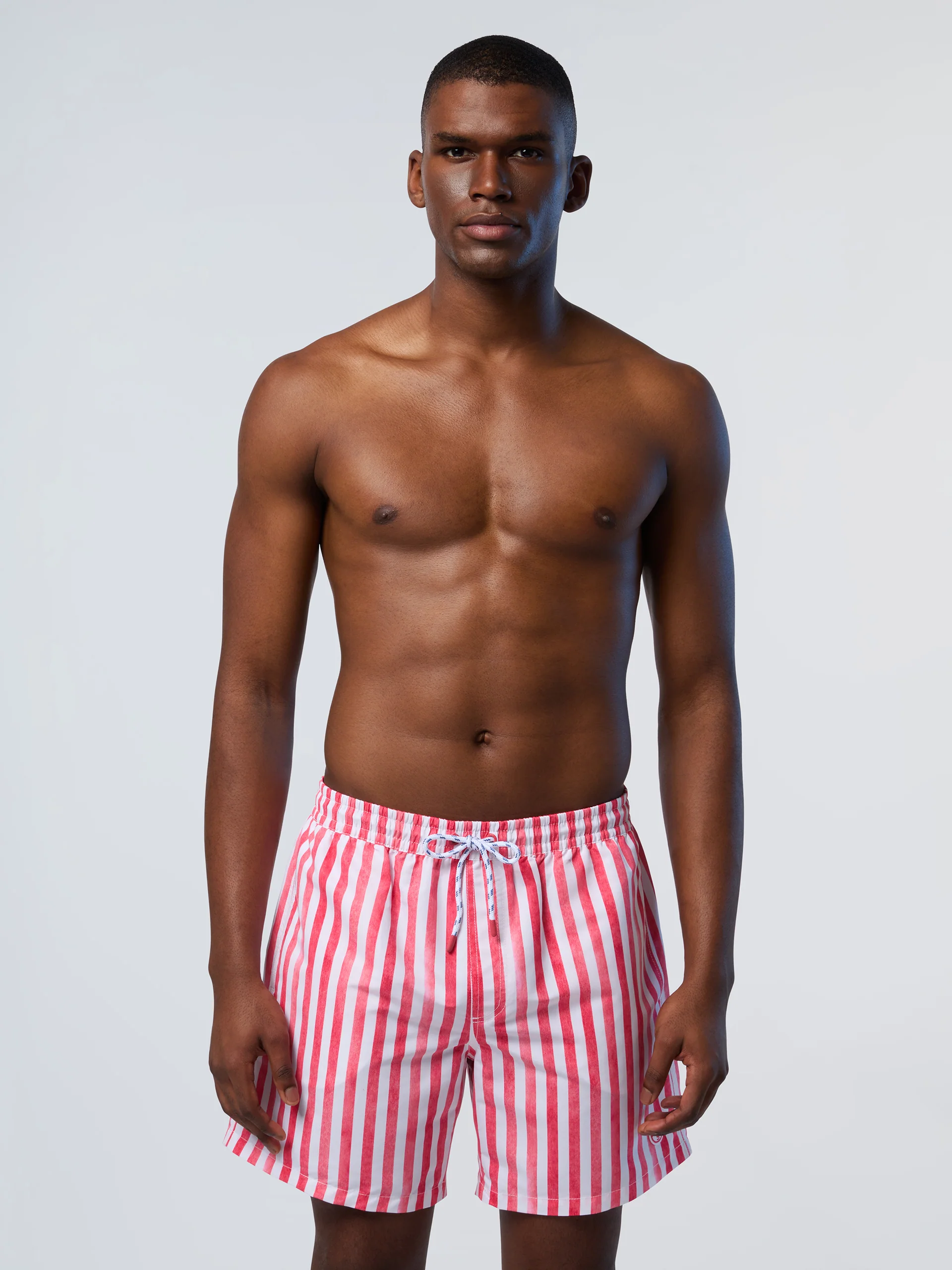 Printed peachskin swim shorts - Image 8