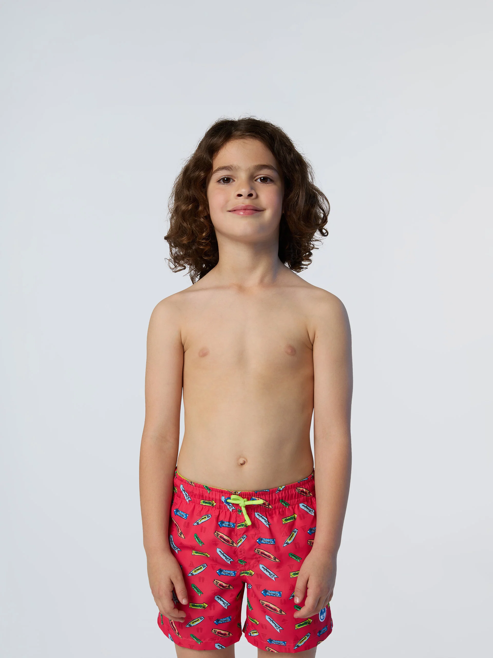 Swim shorts with graphic print