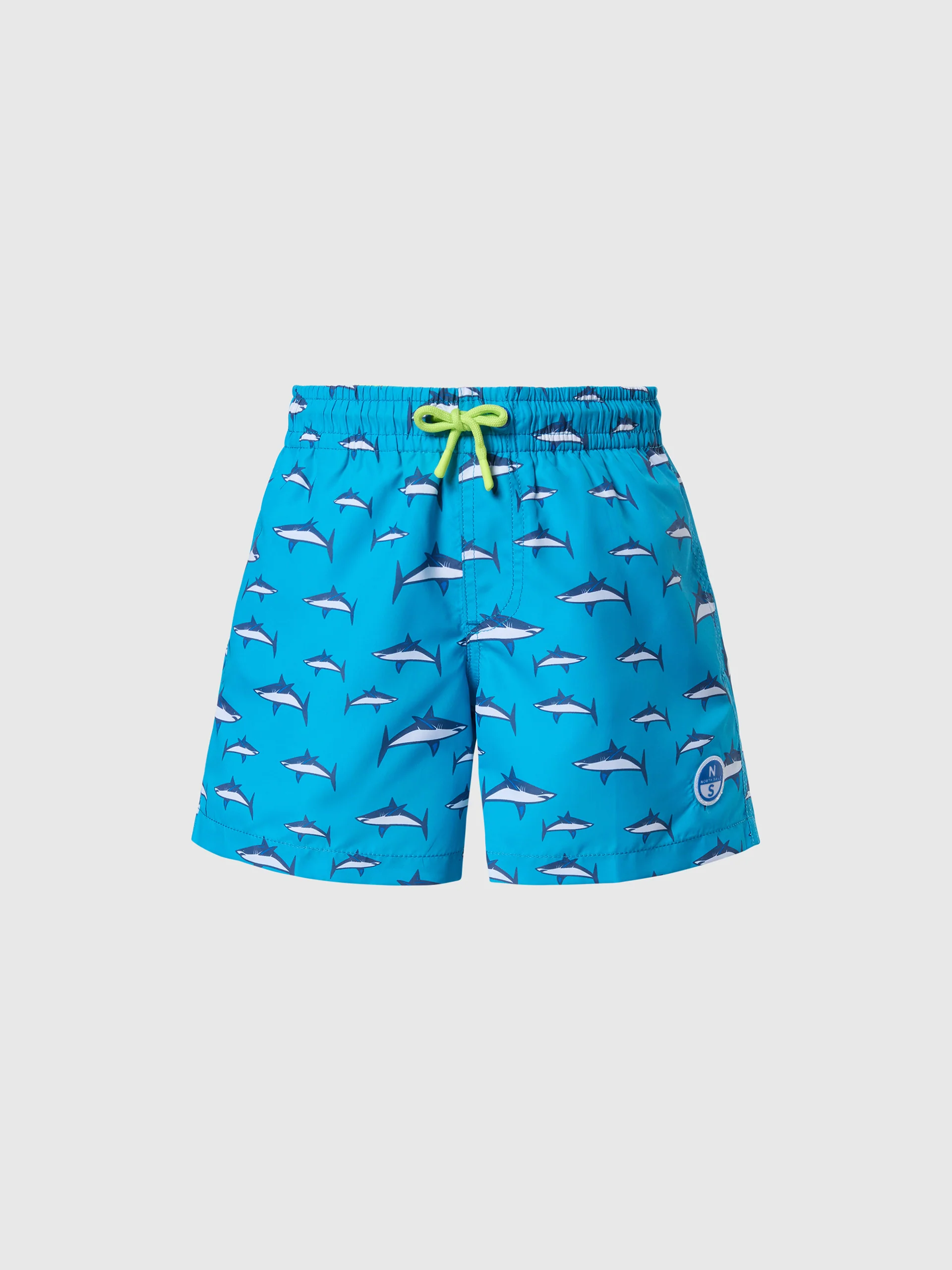 Swim shorts with graphic print - Image 10