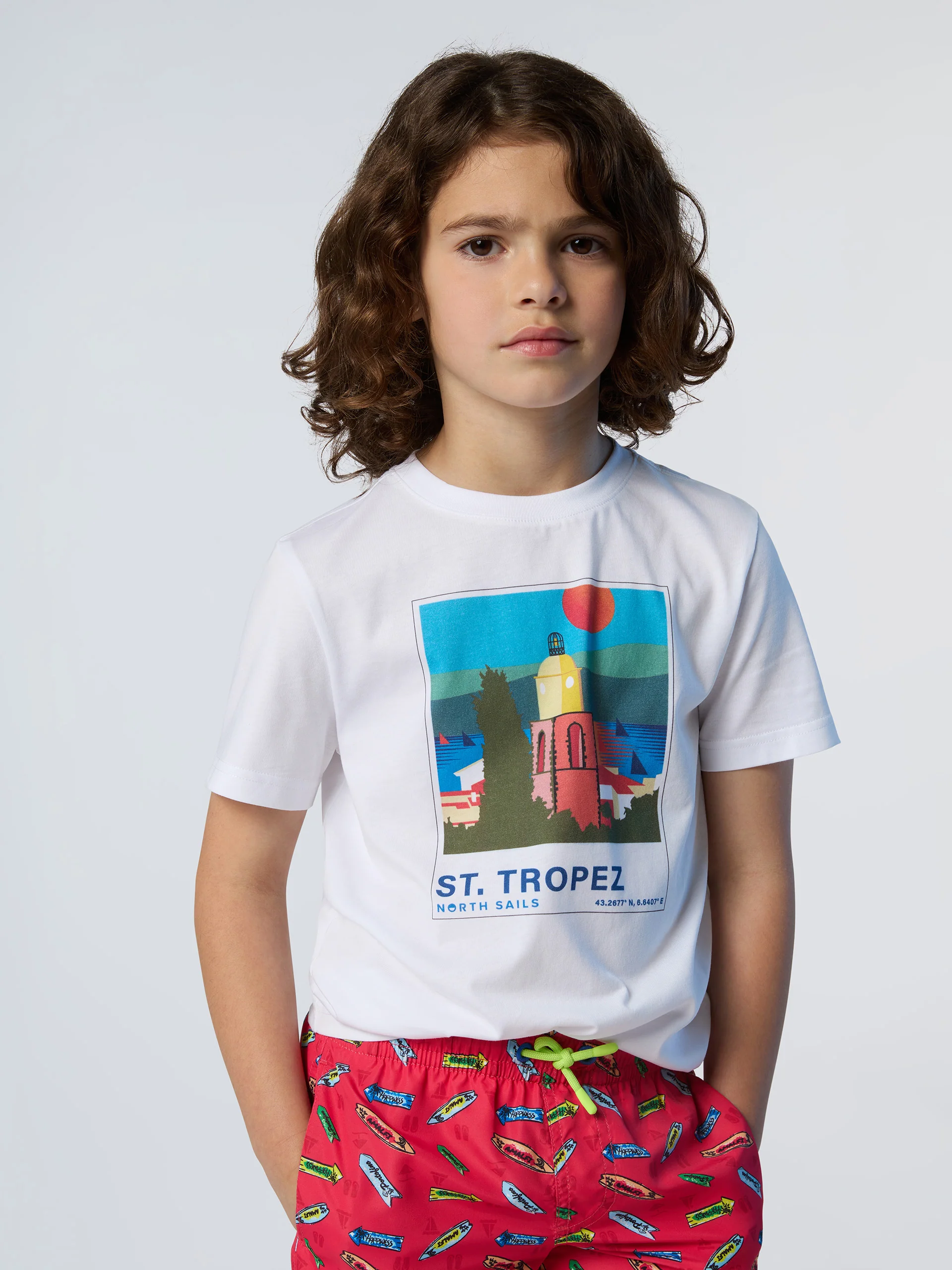 Swim shorts with graphic print - Image 2