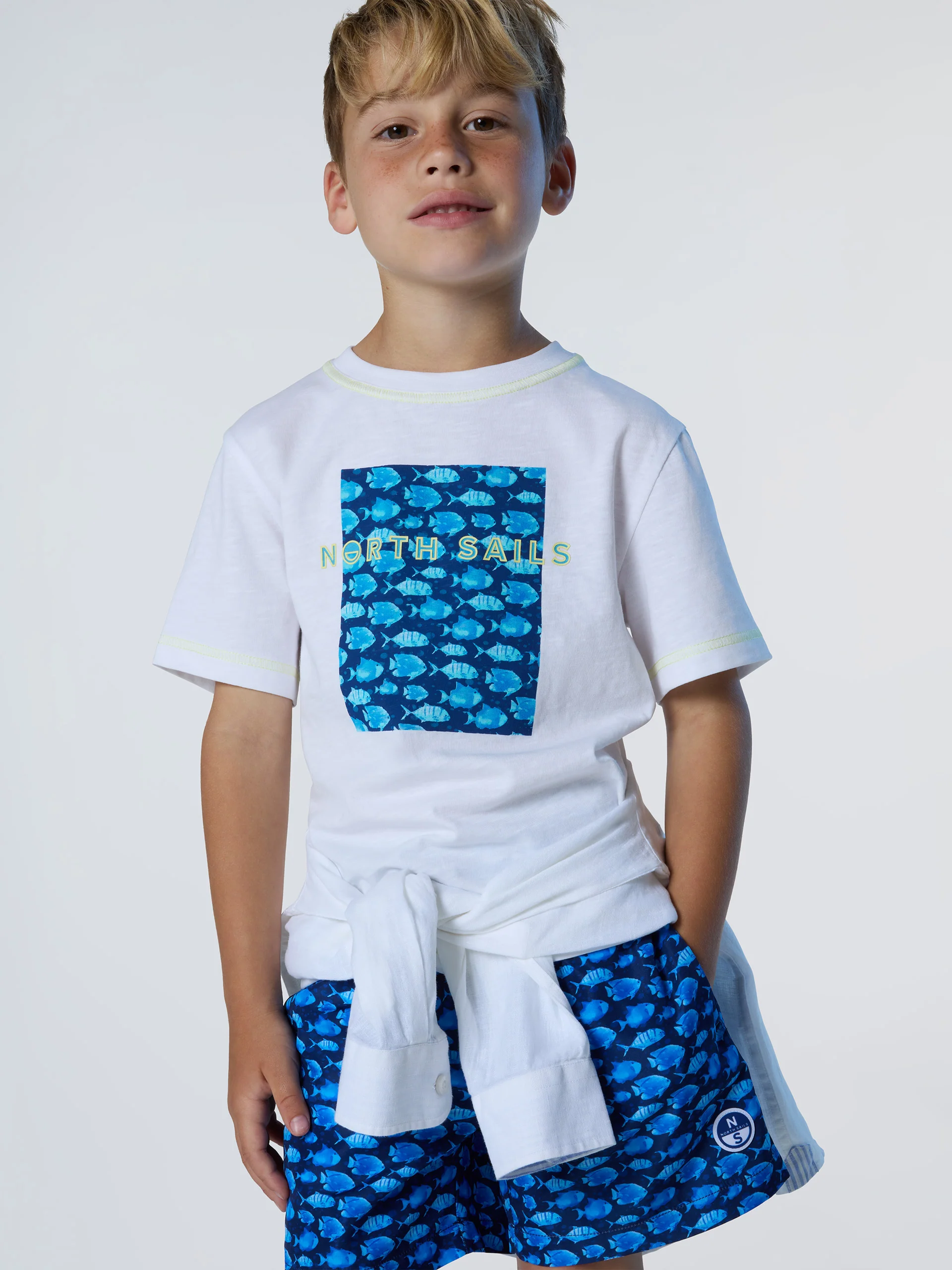 Swim shorts with all-over print - Image 9