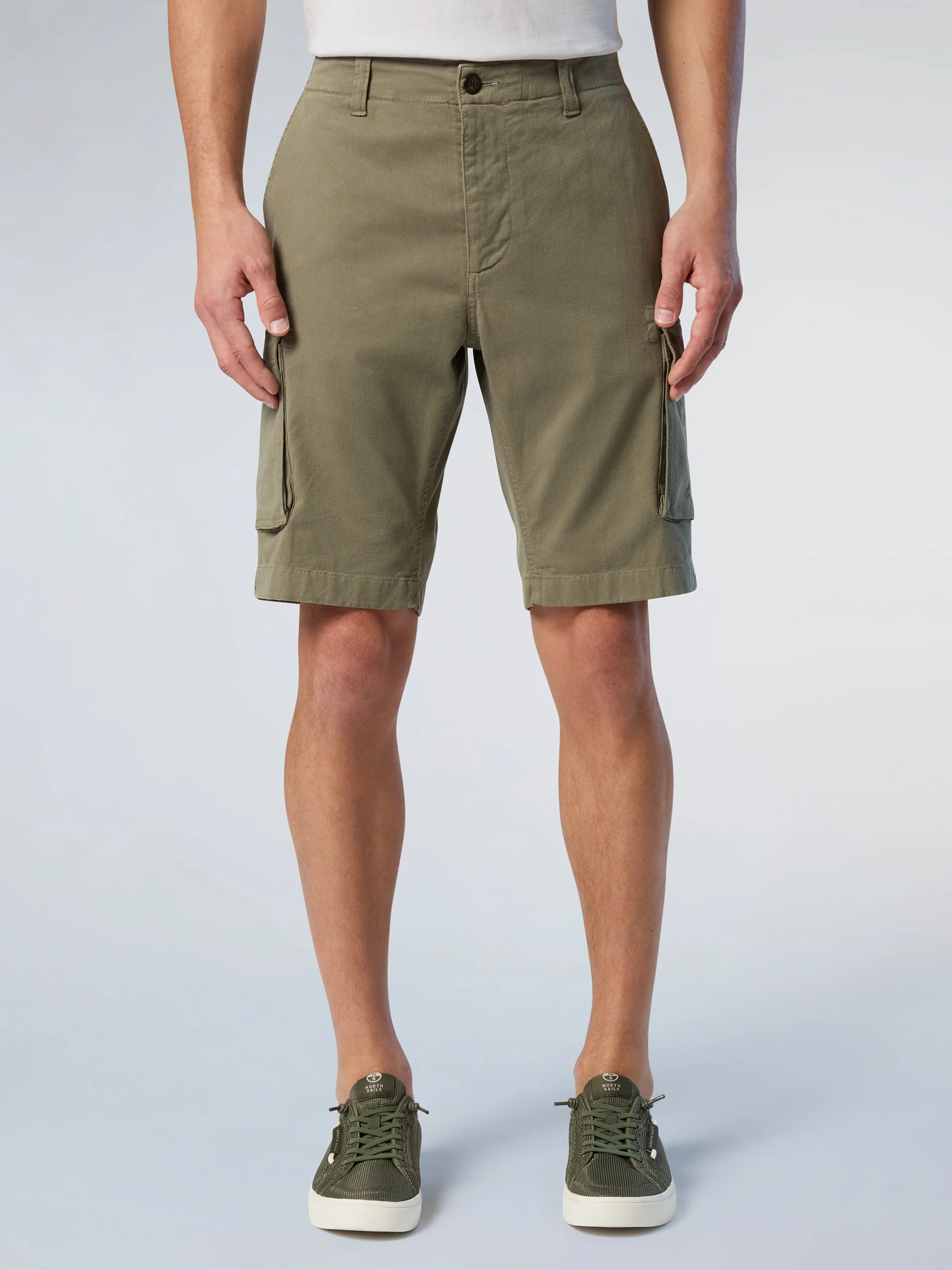 America gabardine cargo shorts