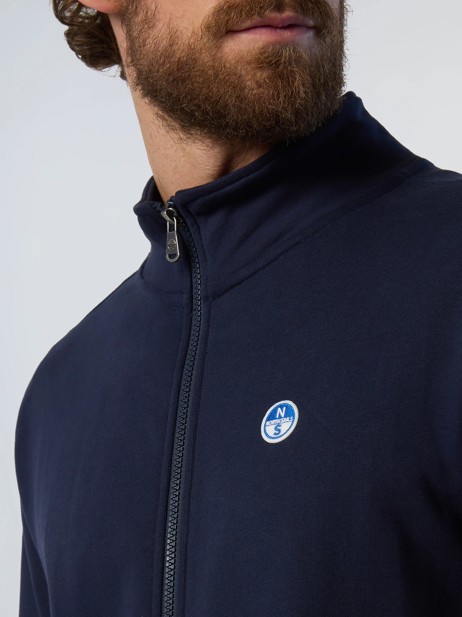 Full-zip sweatshirt with logo patch - Image 11