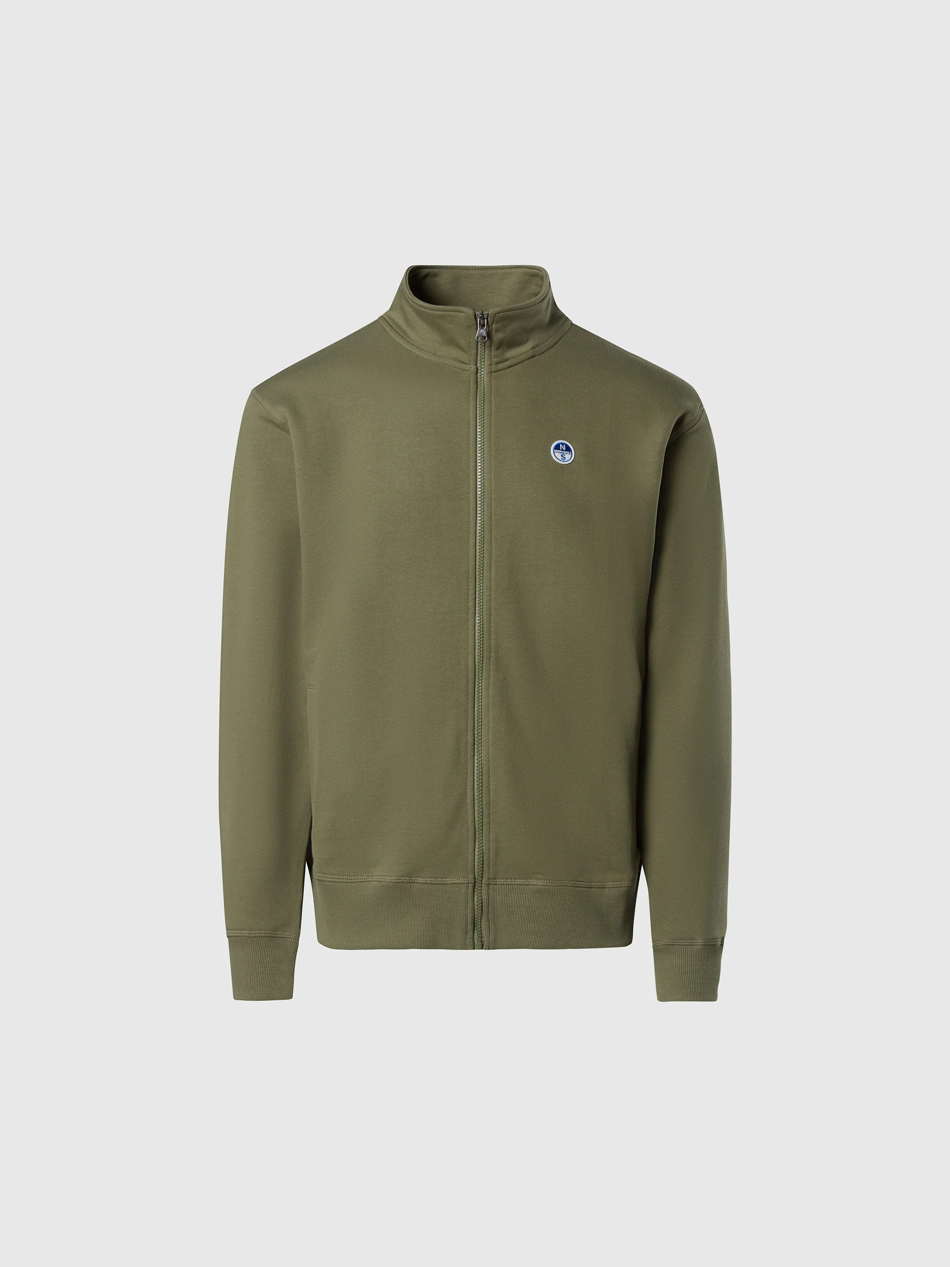 Full-zip sweatshirt with logo patch - Image 3
