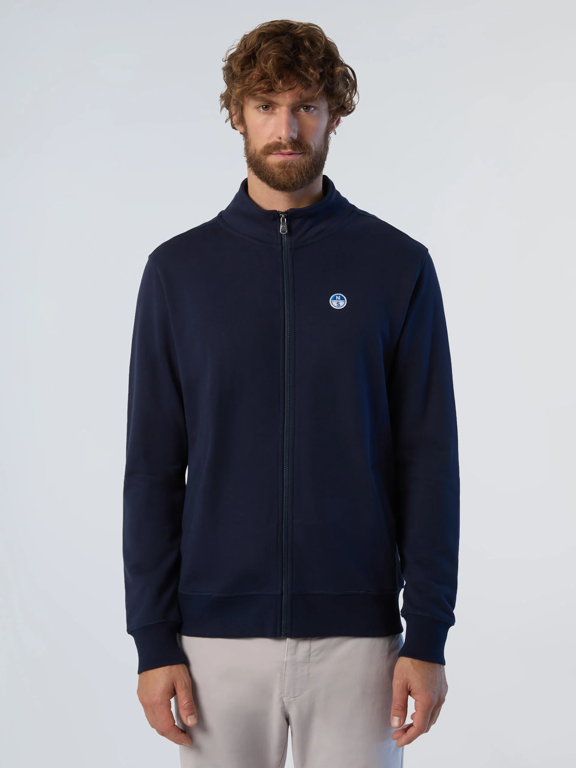 Full-zip sweatshirt with logo patch - Image 7