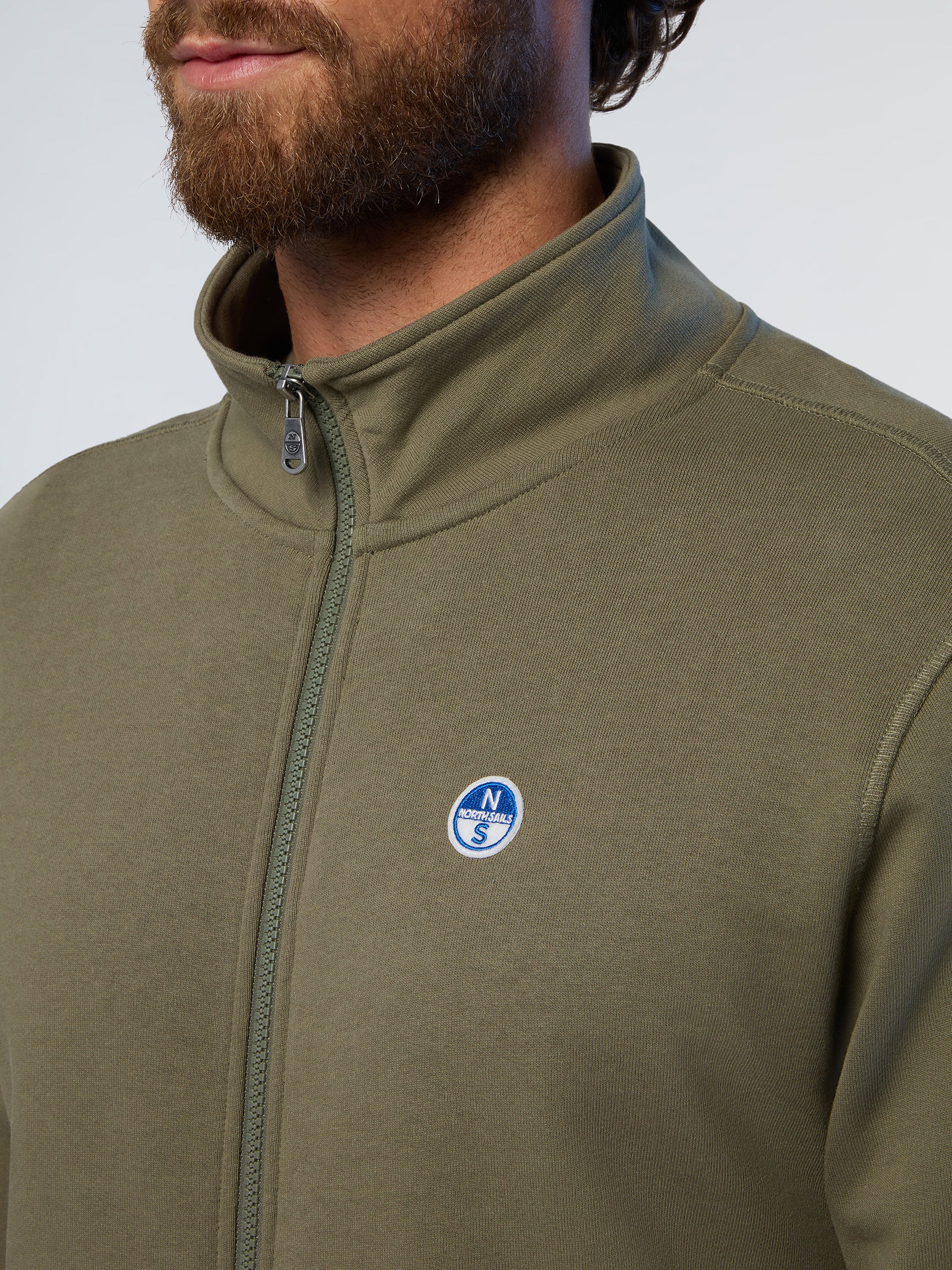 Full-zip sweatshirt with logo patch - Image 13