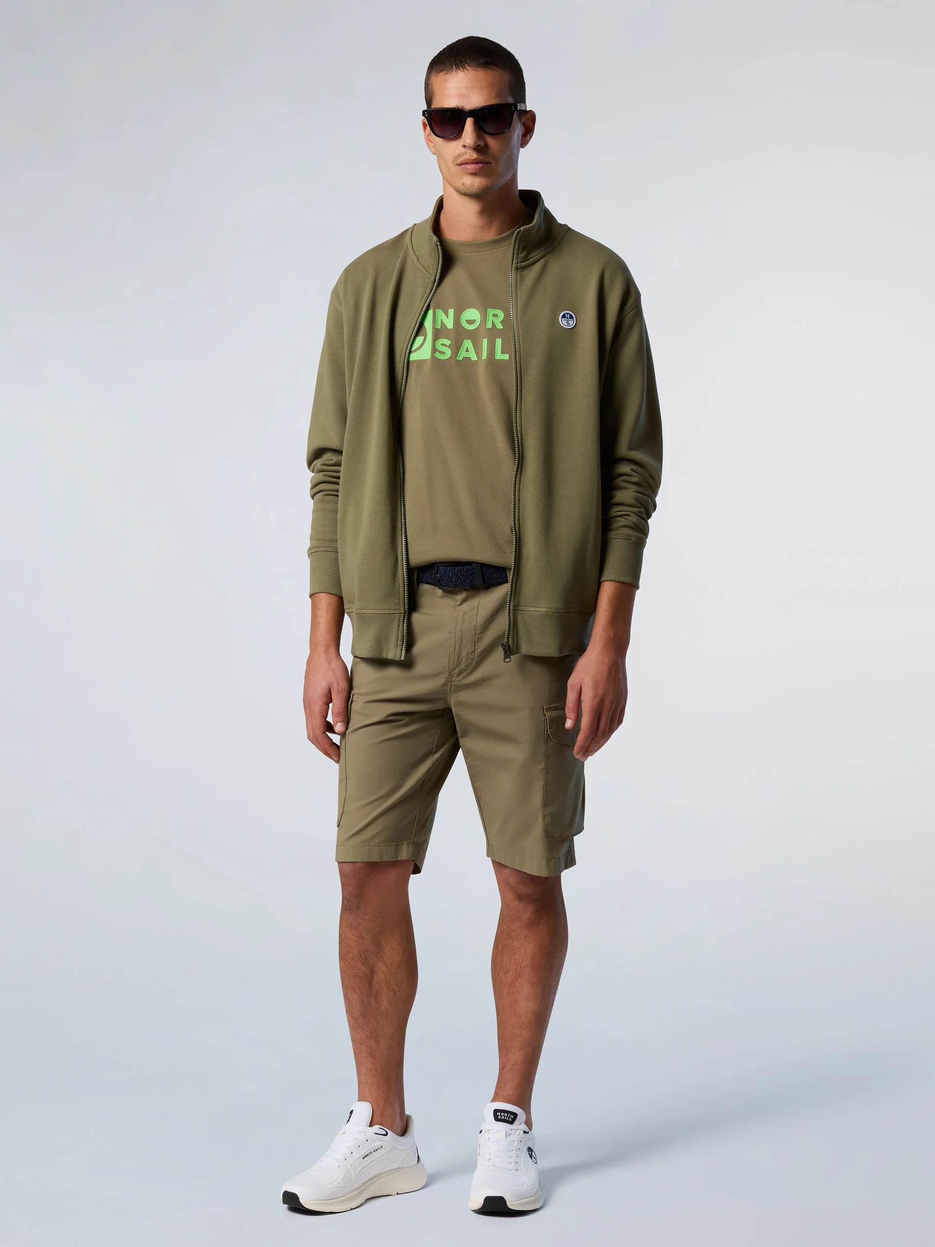 Full-zip sweatshirt with logo patch - Image 5