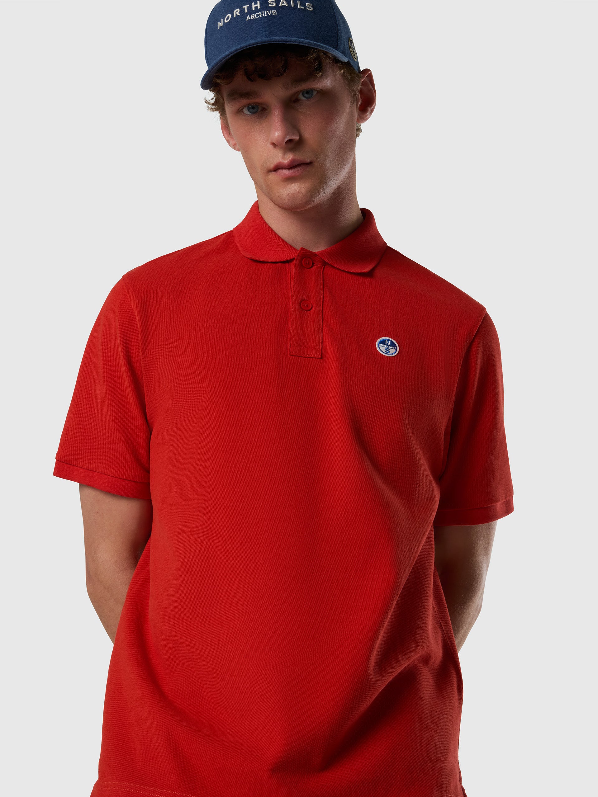 Polo shirt with logo patch - Image 2