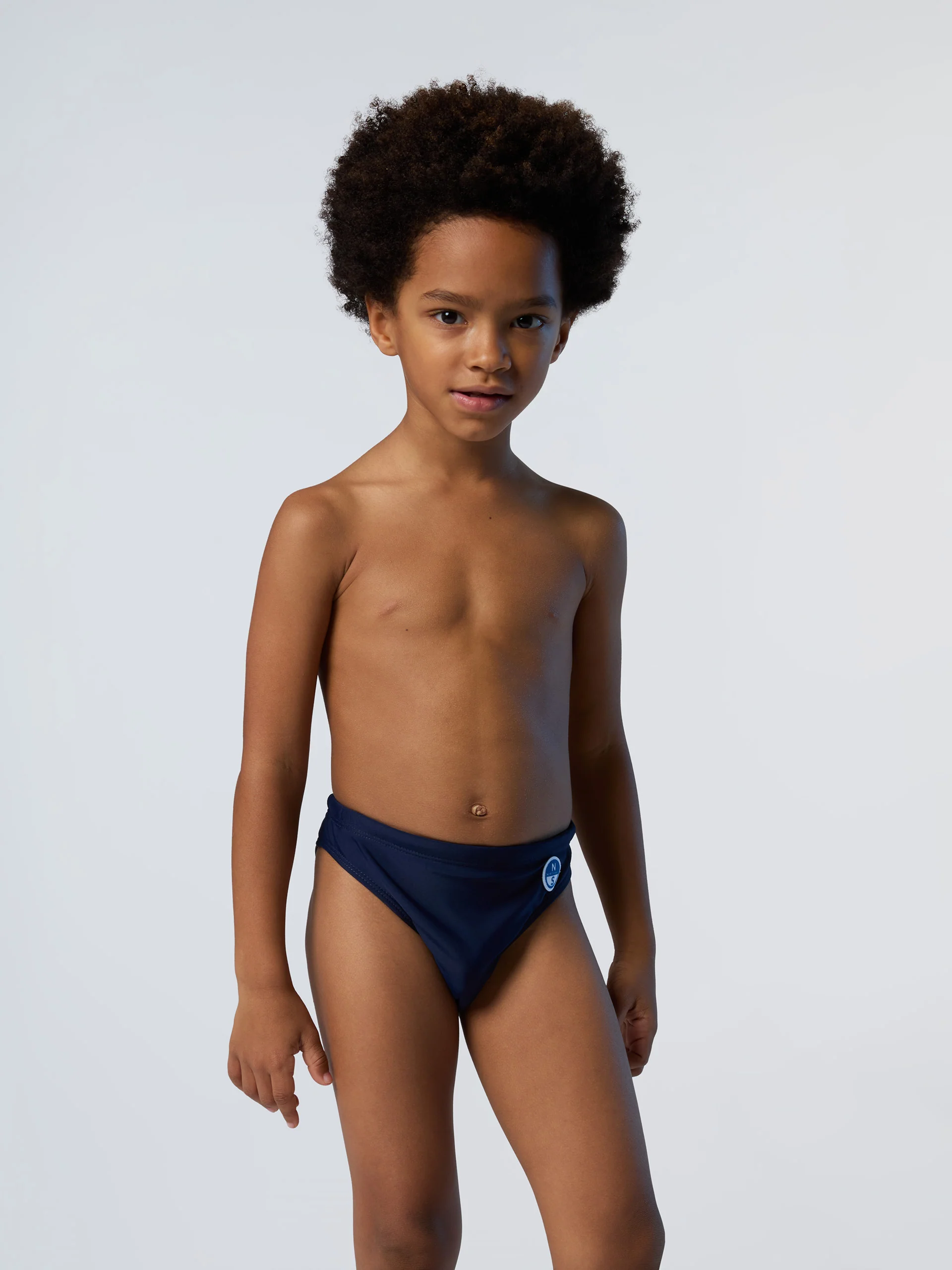 Swim briefs with logo patch - Image 2
