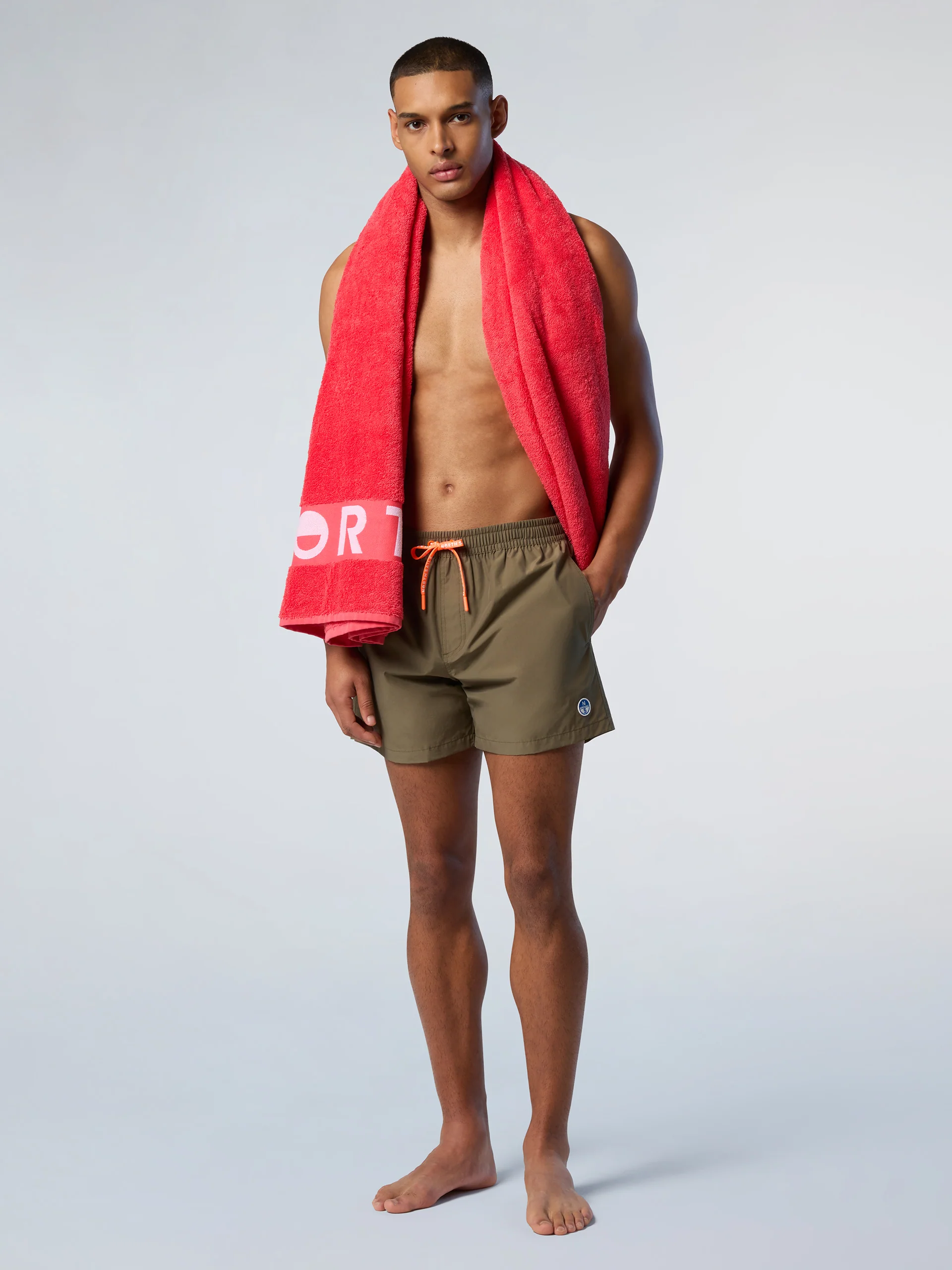 Swim shorts with logo patch - Image 11