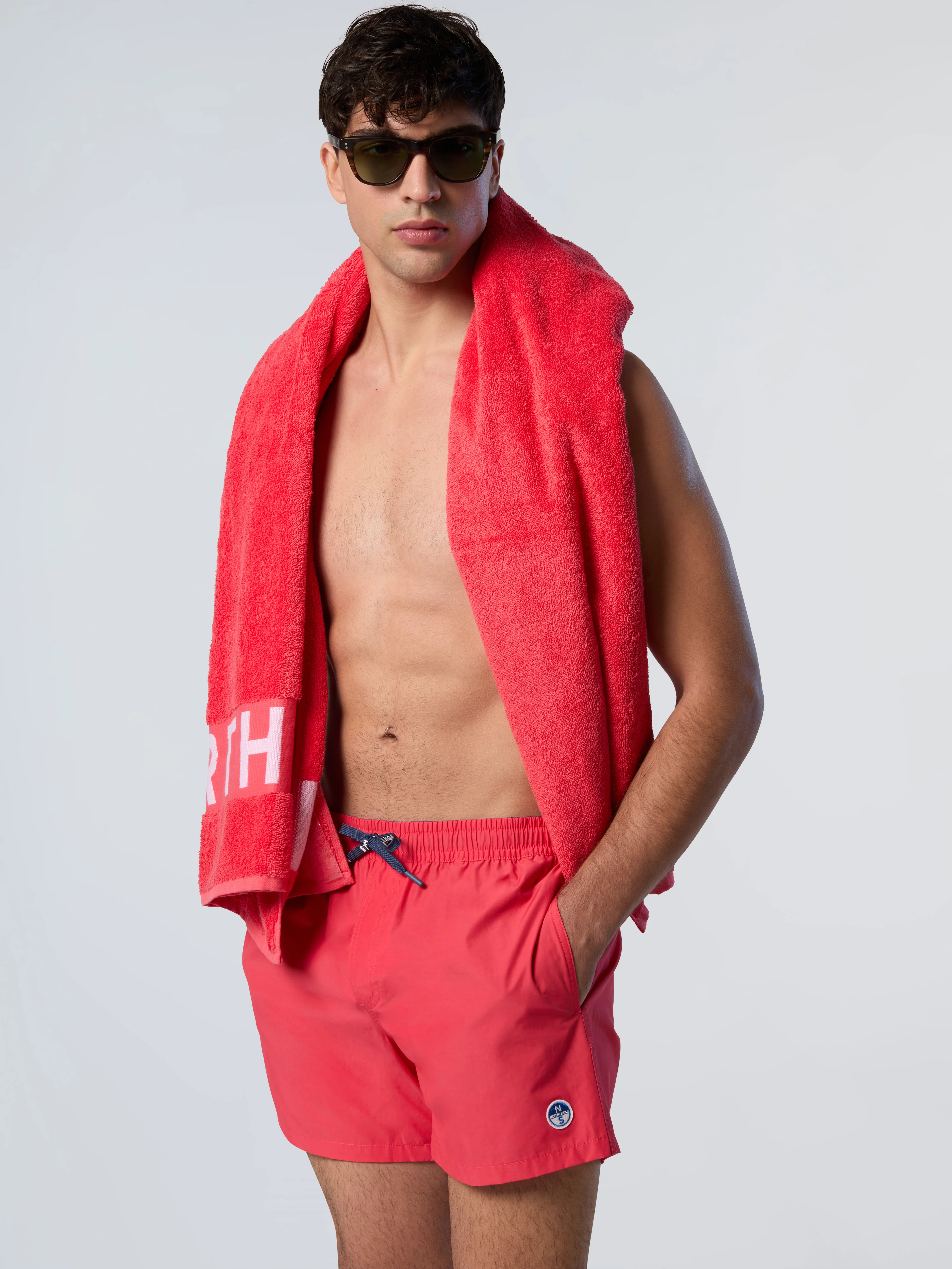 Swim shorts with logo patch - Image 2
