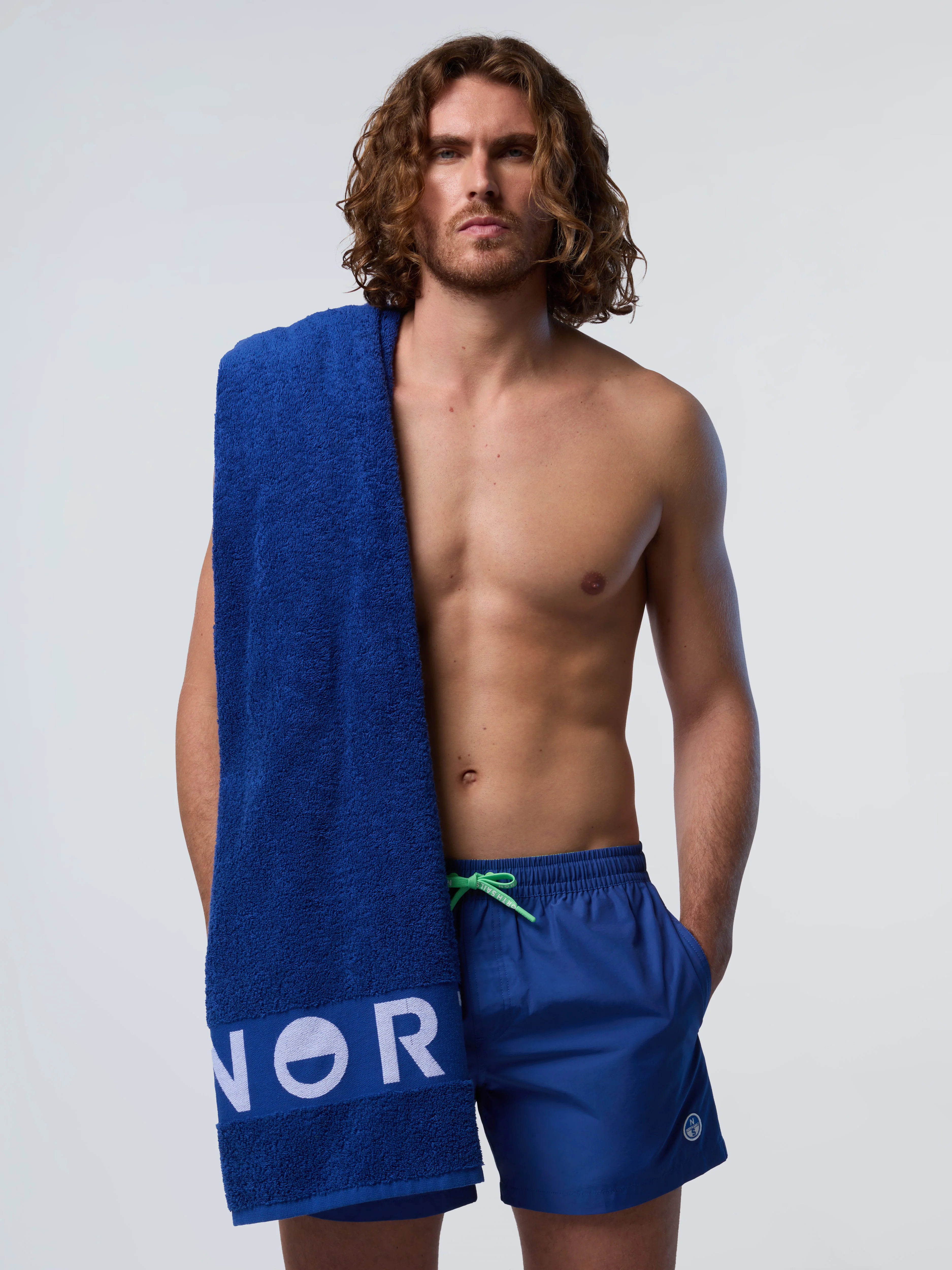 Swim shorts with logo patch - Image 20