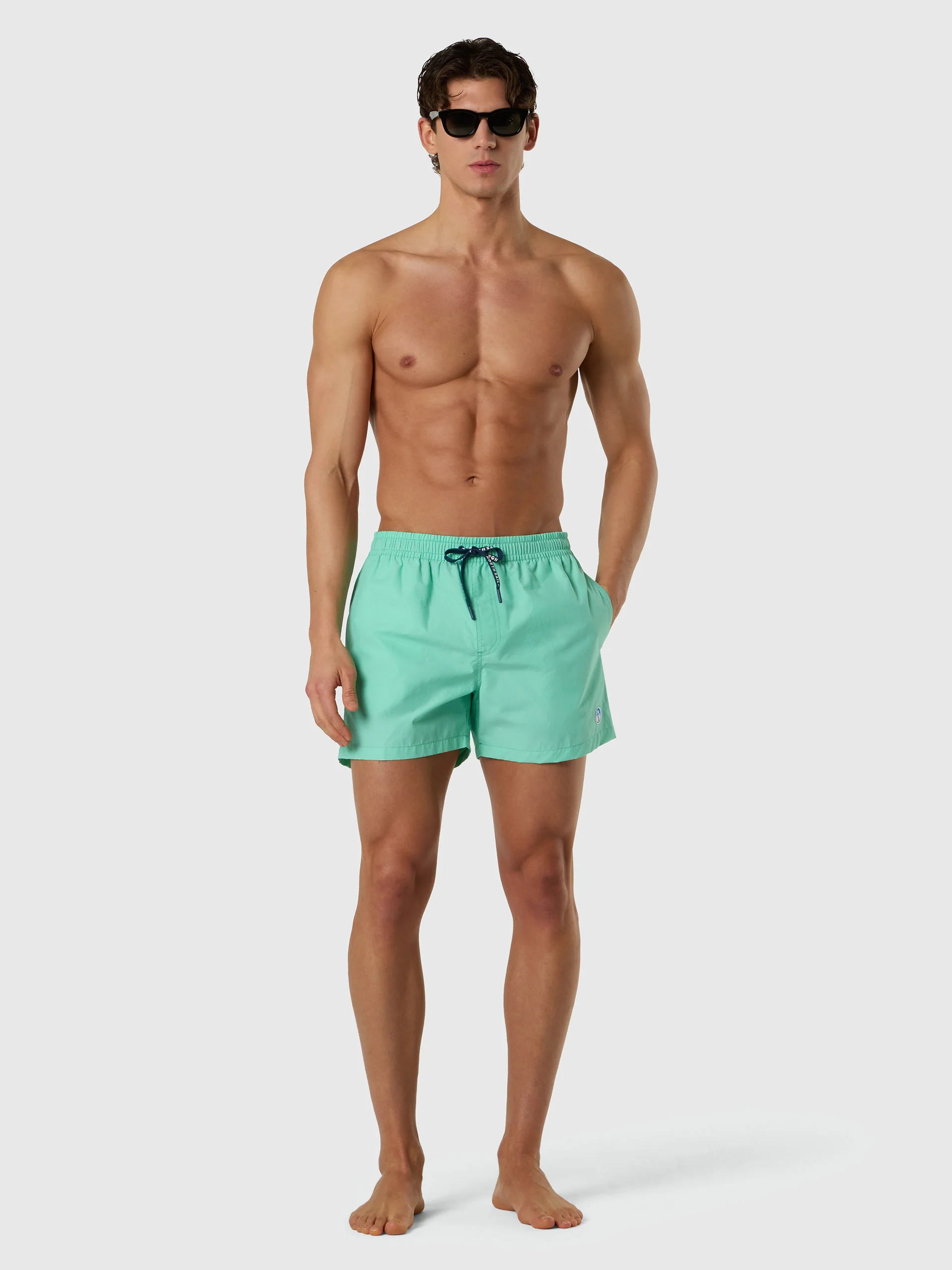 Swim shorts with logo patch - Image 19