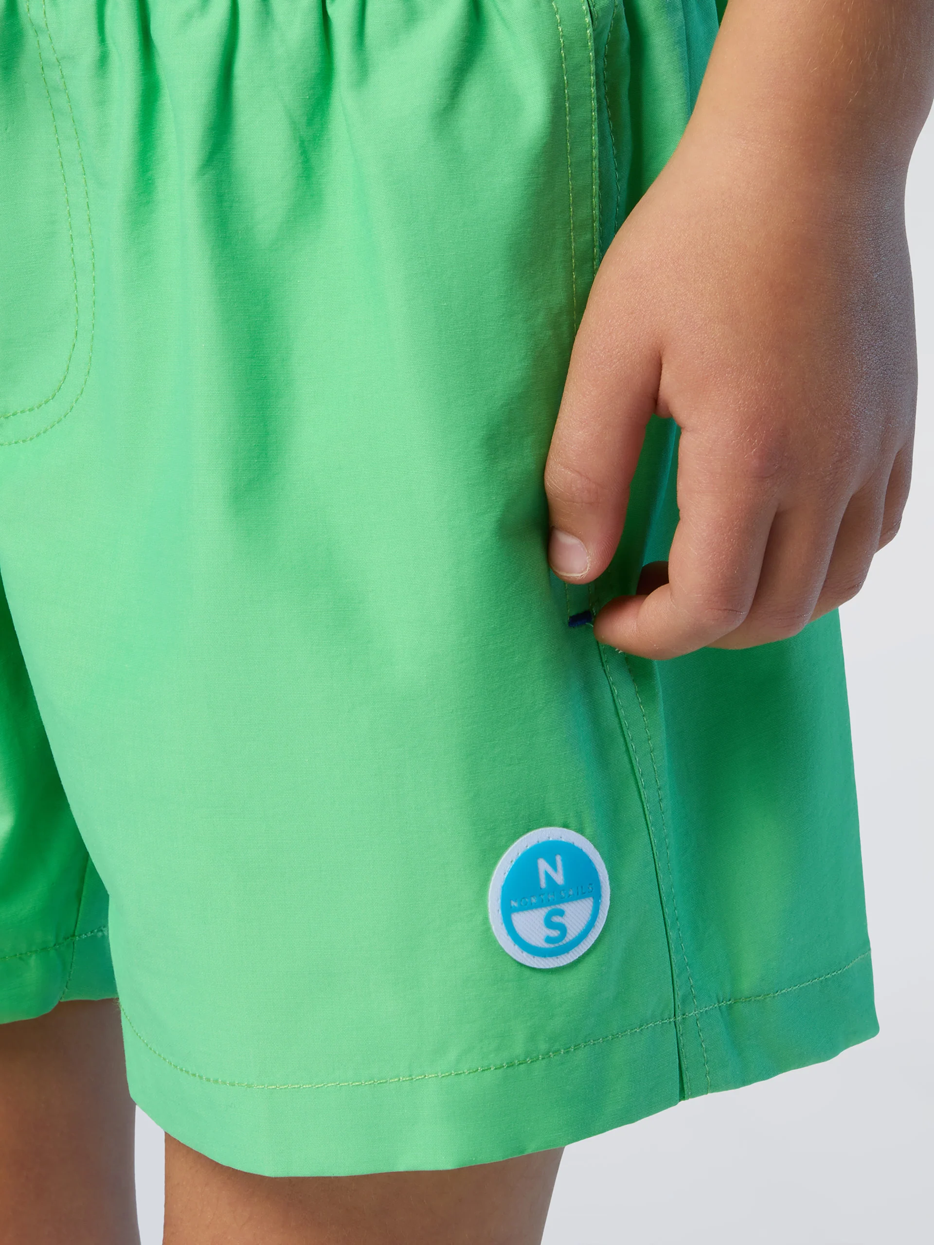 Swim shorts with contrast pocket - Image 12