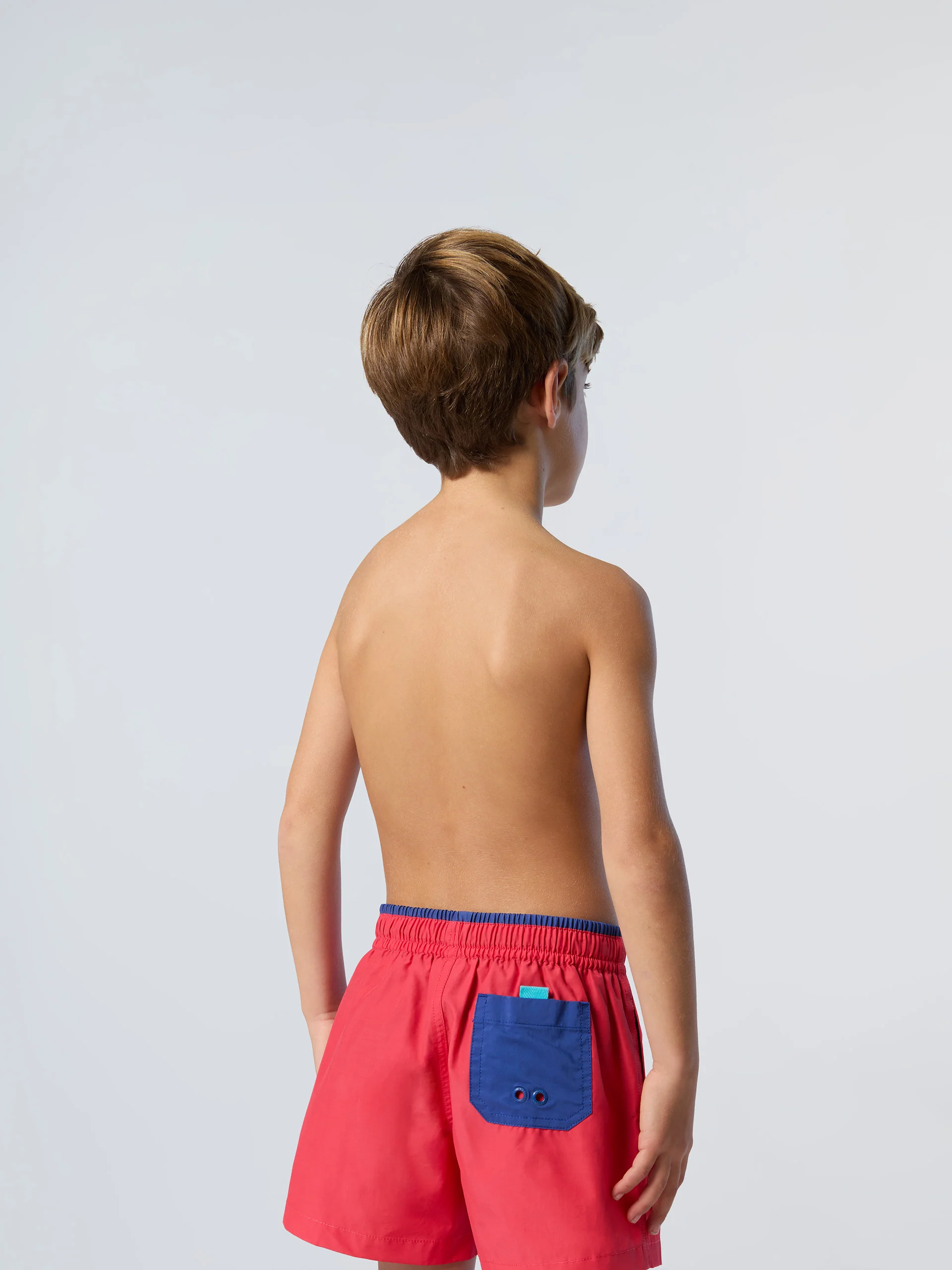 Swim shorts with contrast pocket - Image 4