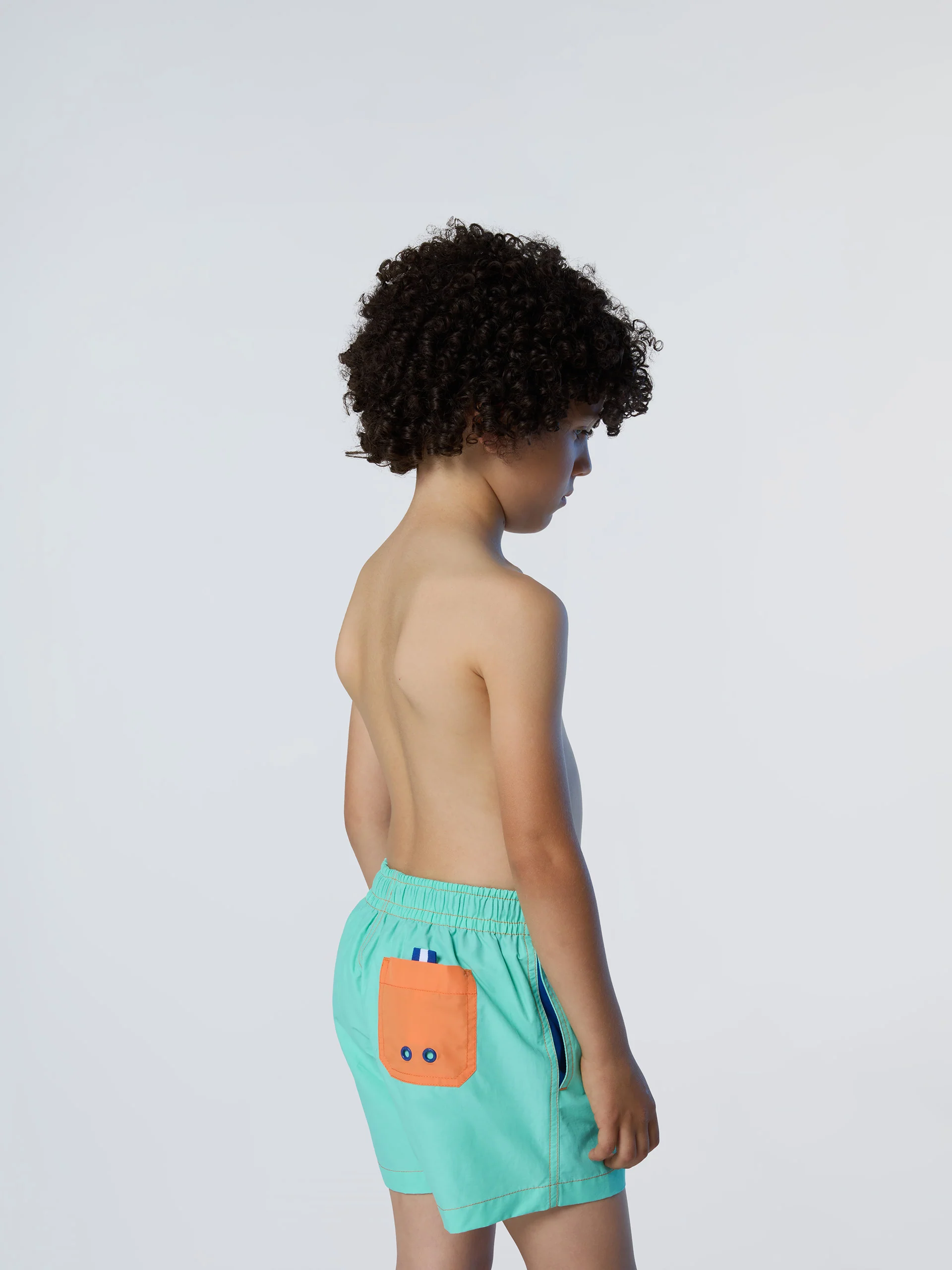 Swim shorts with contrast pocket - Image 4