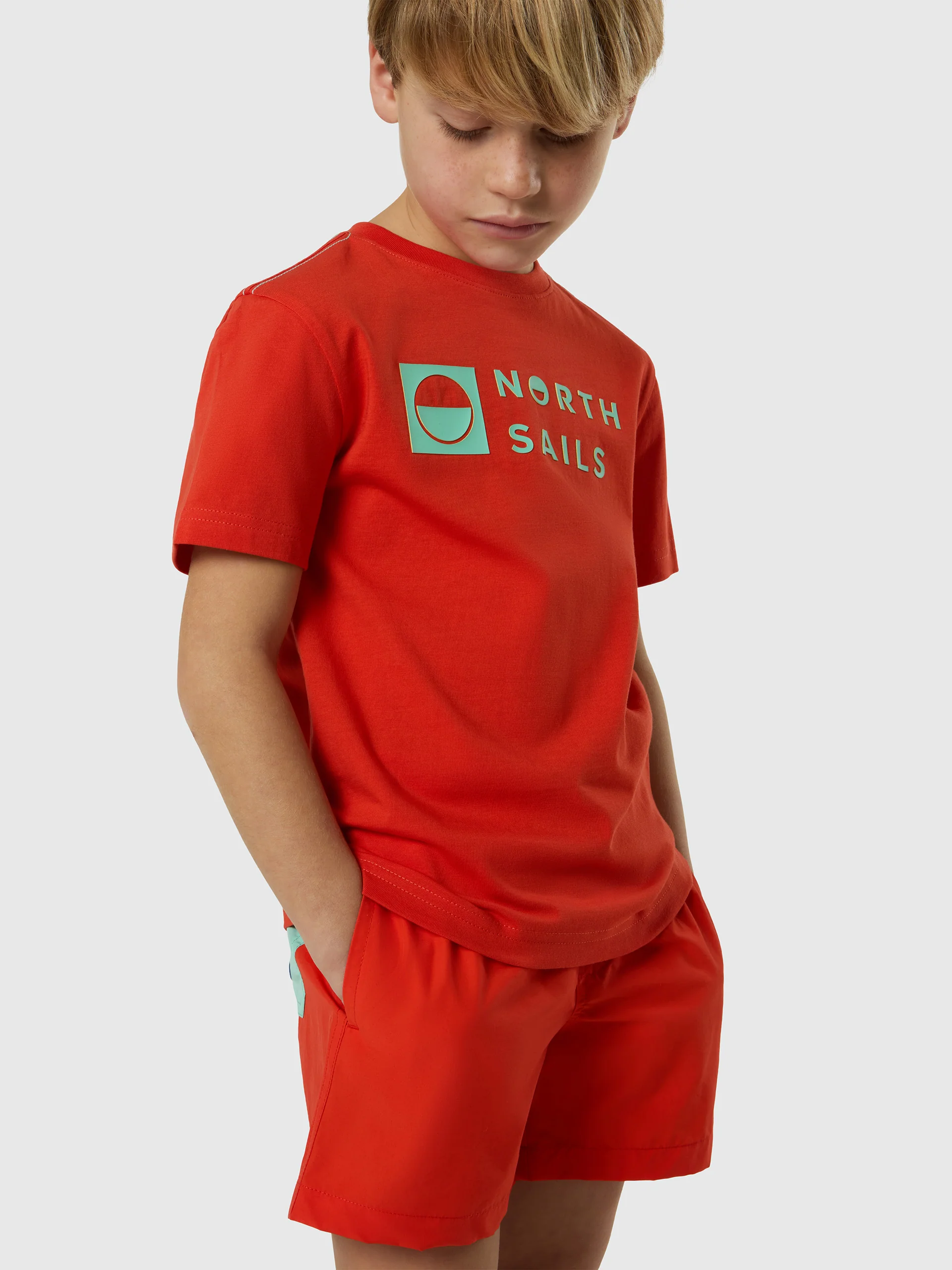 Swim shorts with contrast pocket - Image 9
