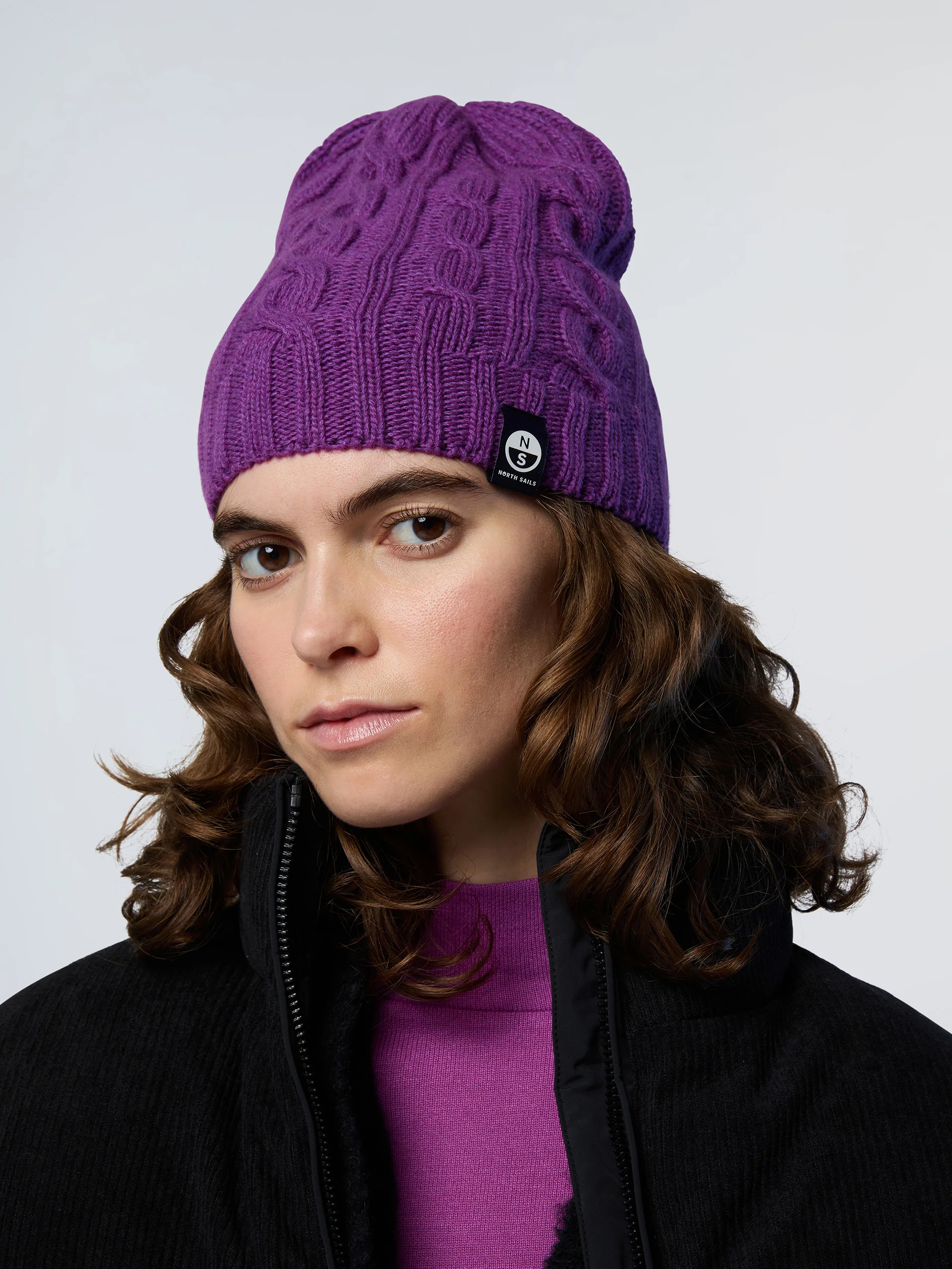 Cashmere cable-knit beanie - Image 3