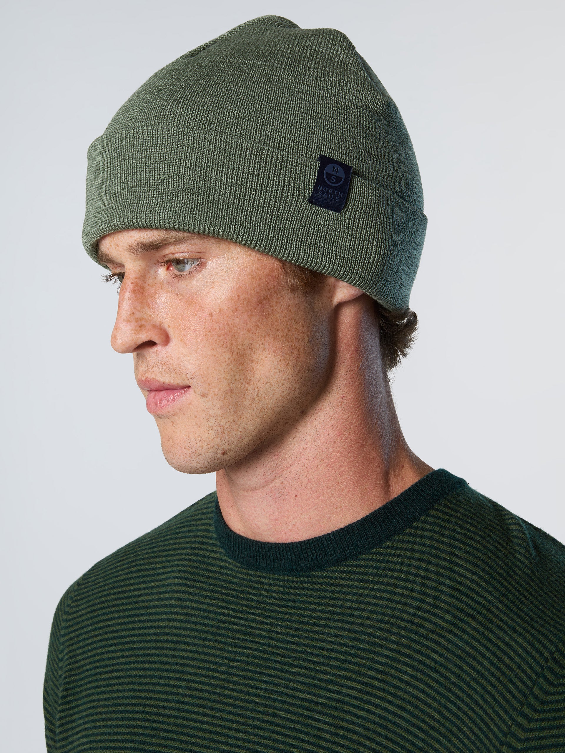 Fine-knit beanie with turn-up - Image 4