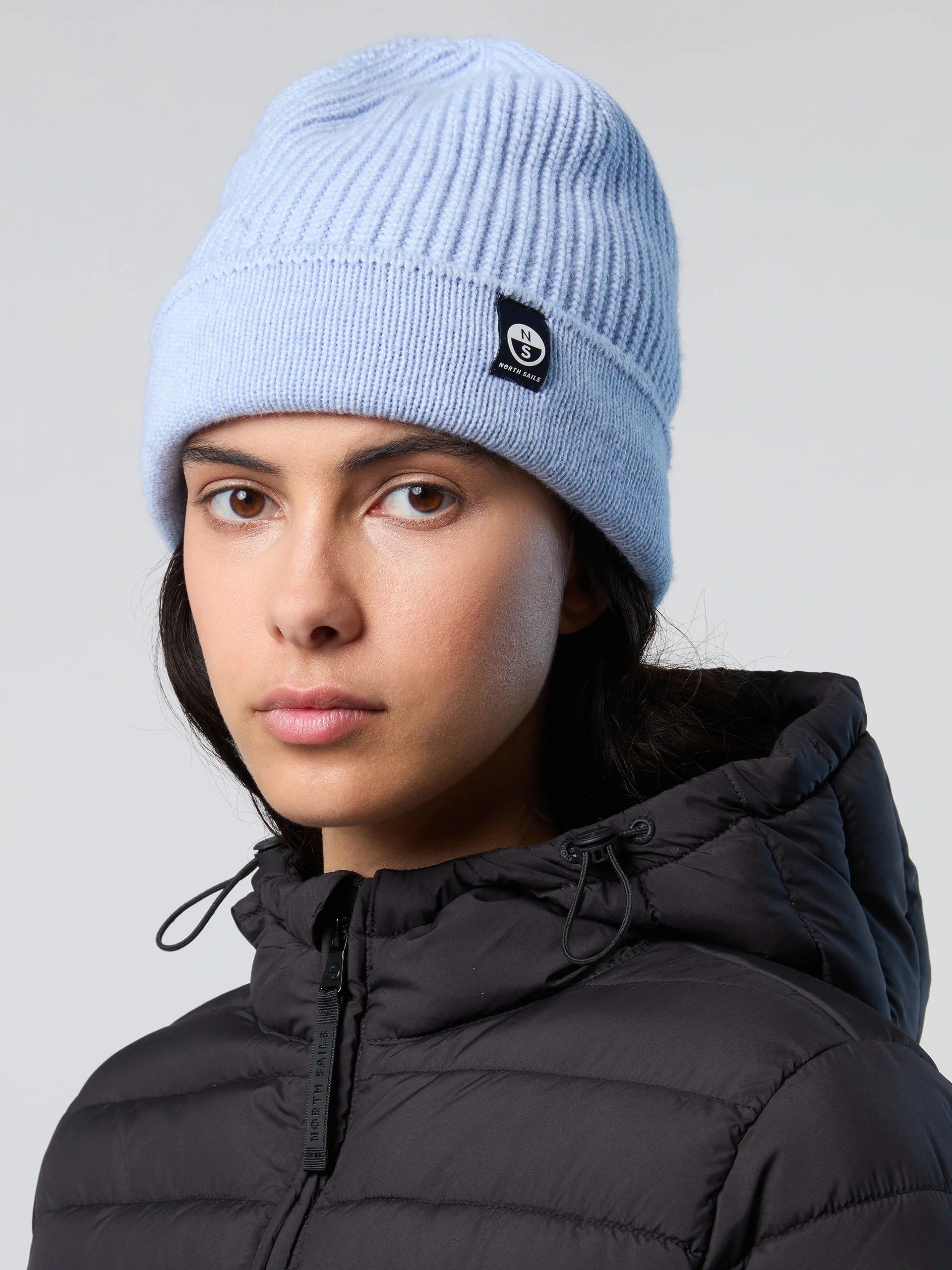 Cashmere fisherman's rib beanie - Image 3