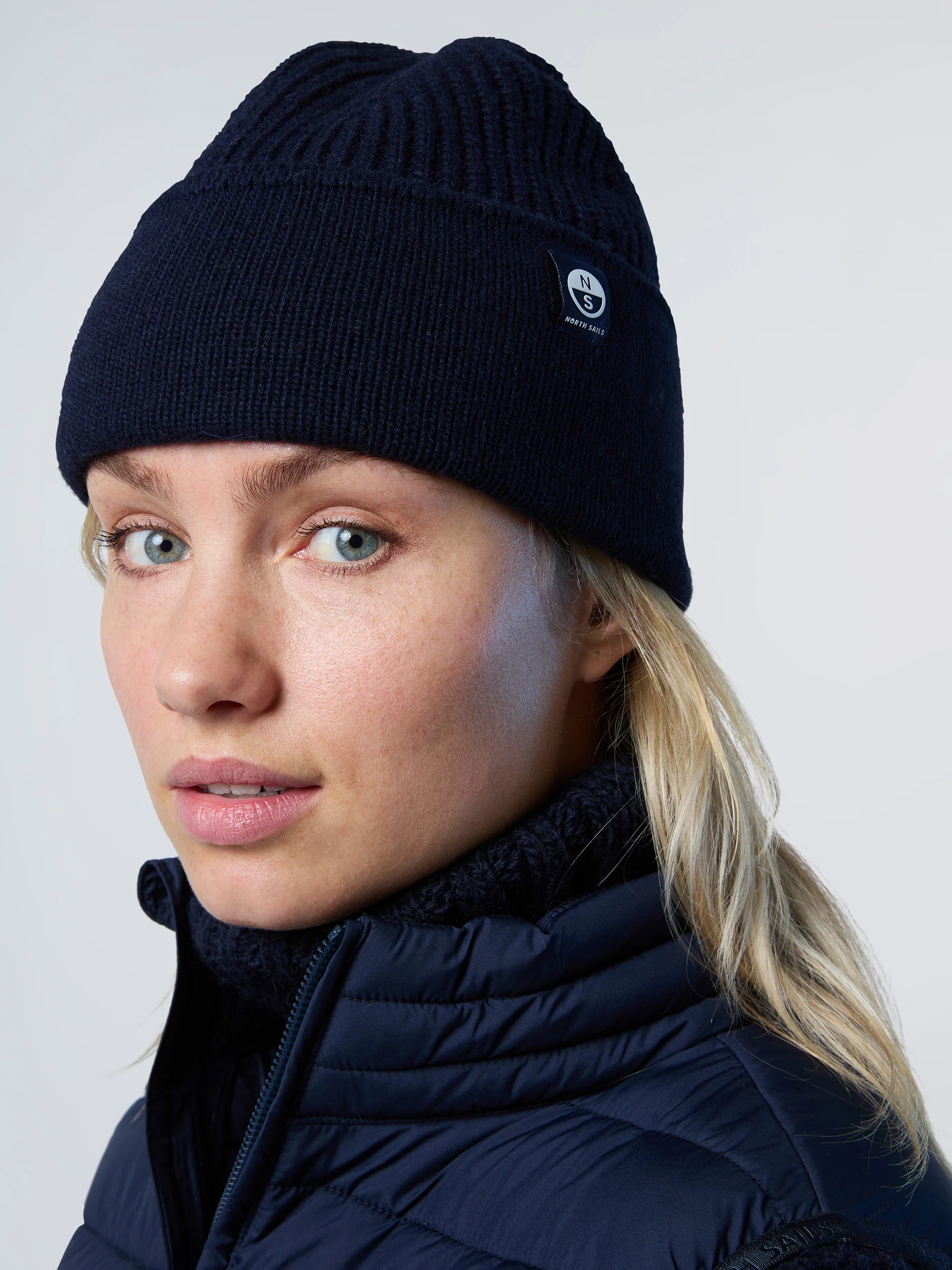 Cashmere fisherman's rib beanie - Image 5