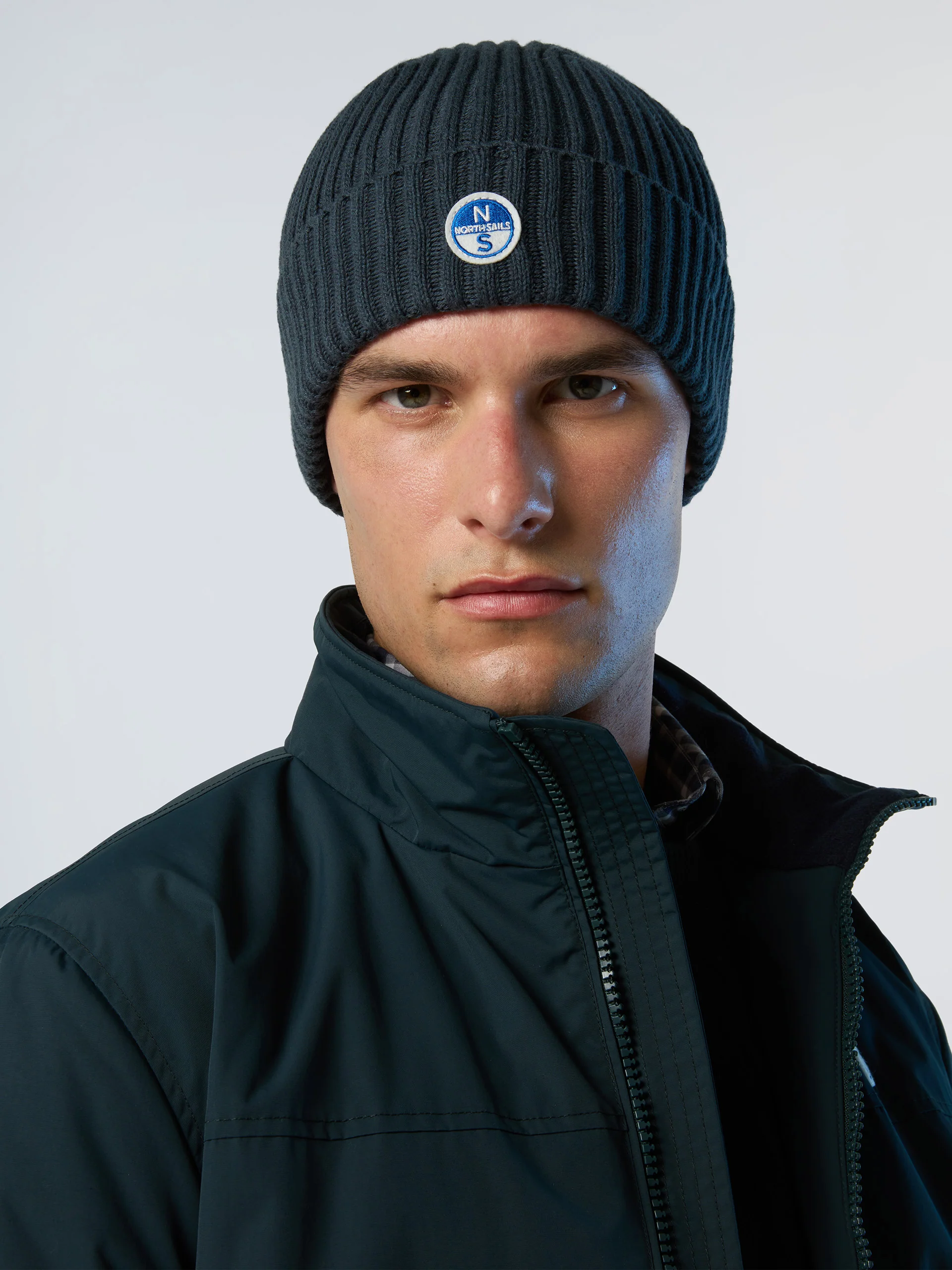Wide-rib beanie with logo patch - Image 8