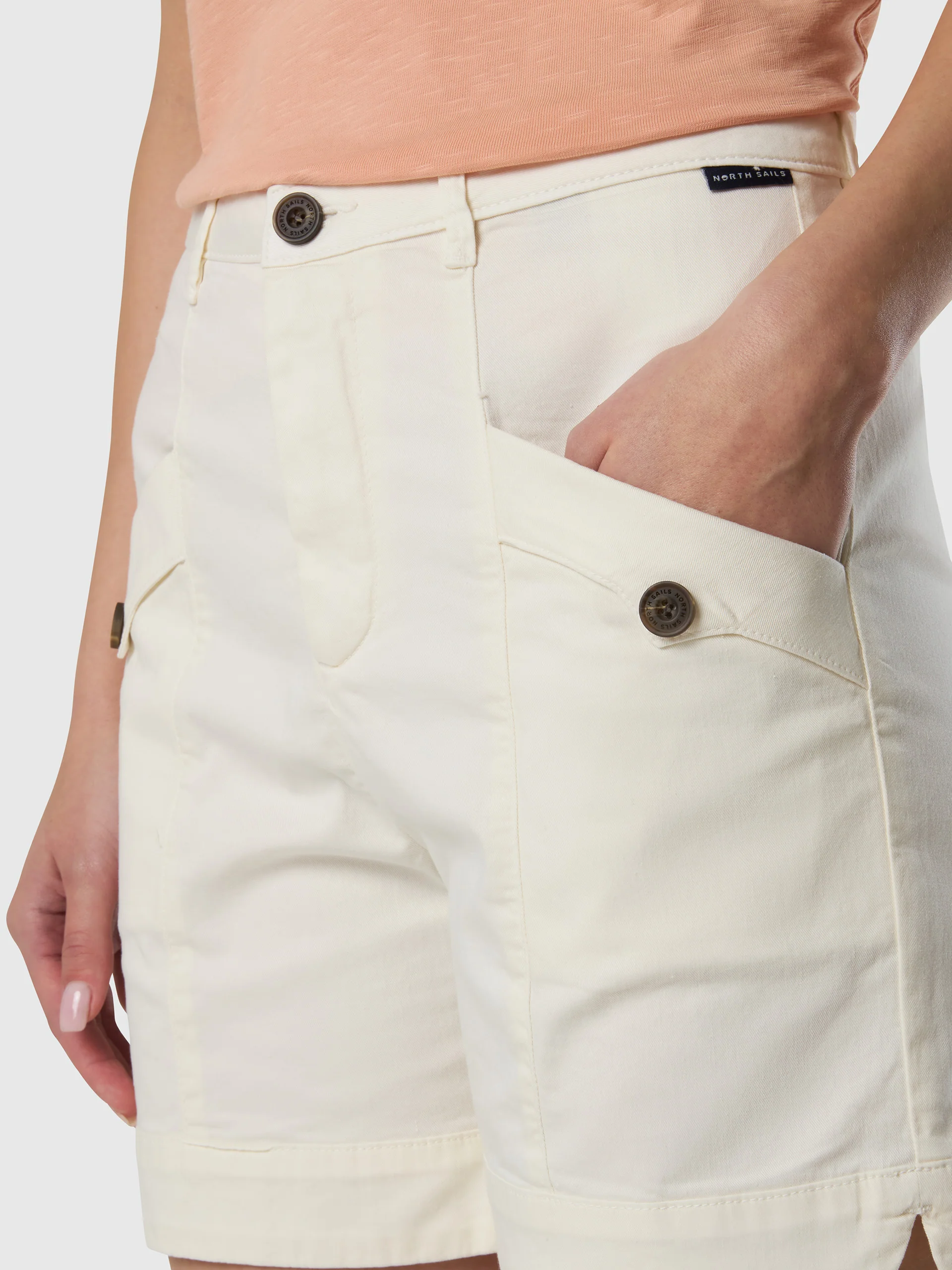 Gabardine cargo shorts - Image 5