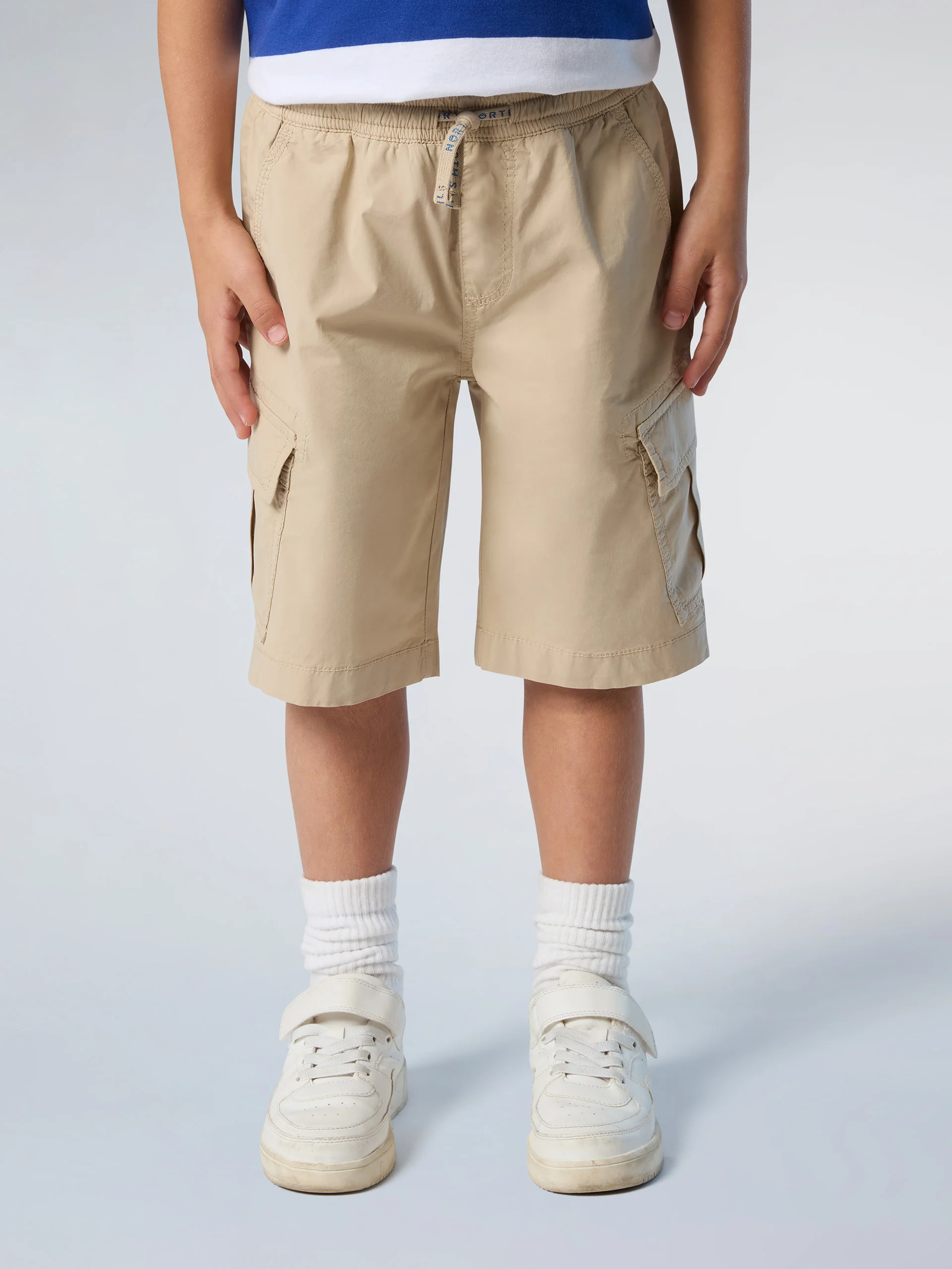 Poplin cargo shorts