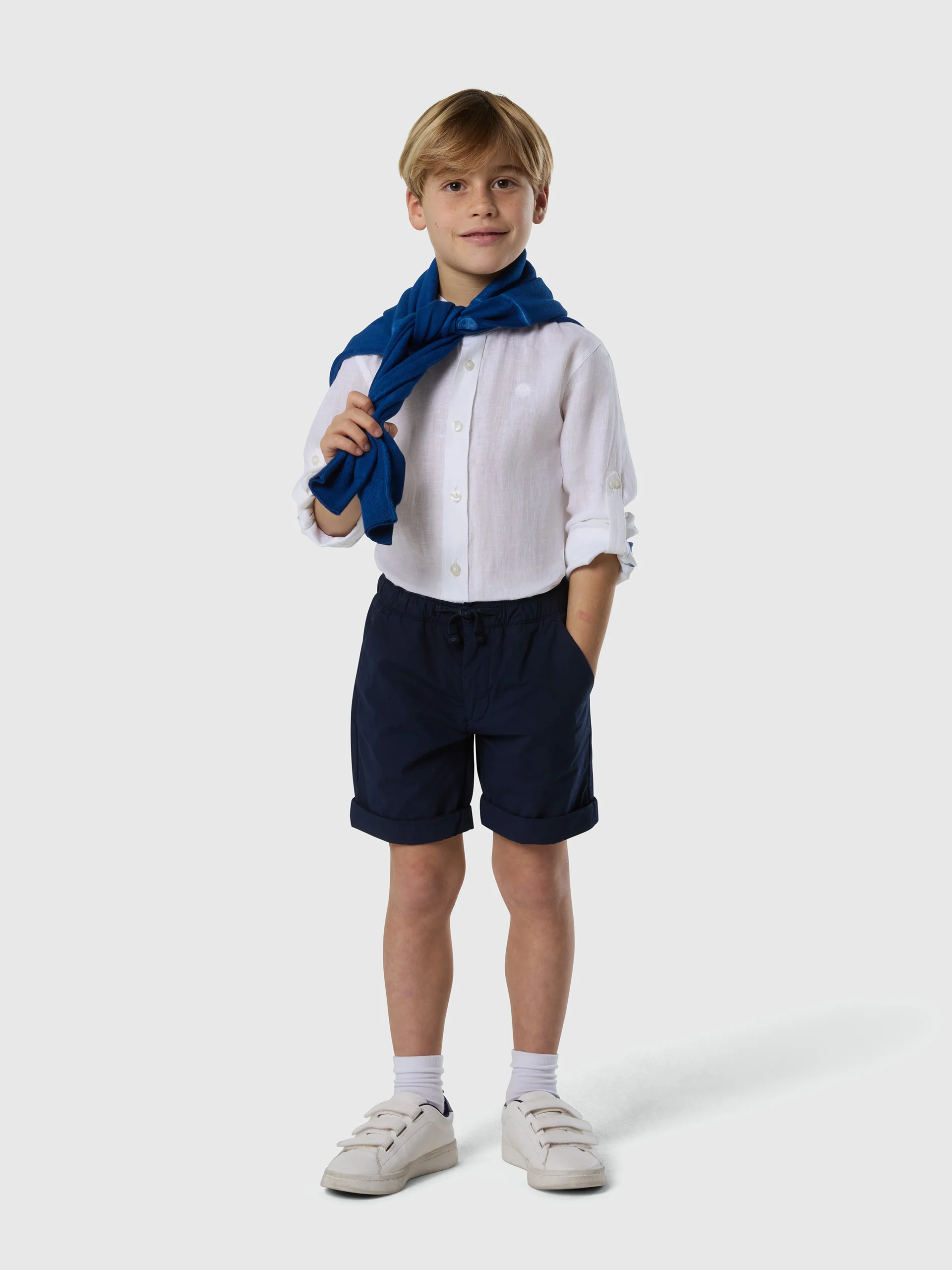 Chino shorts with elasticated waist - Image 6