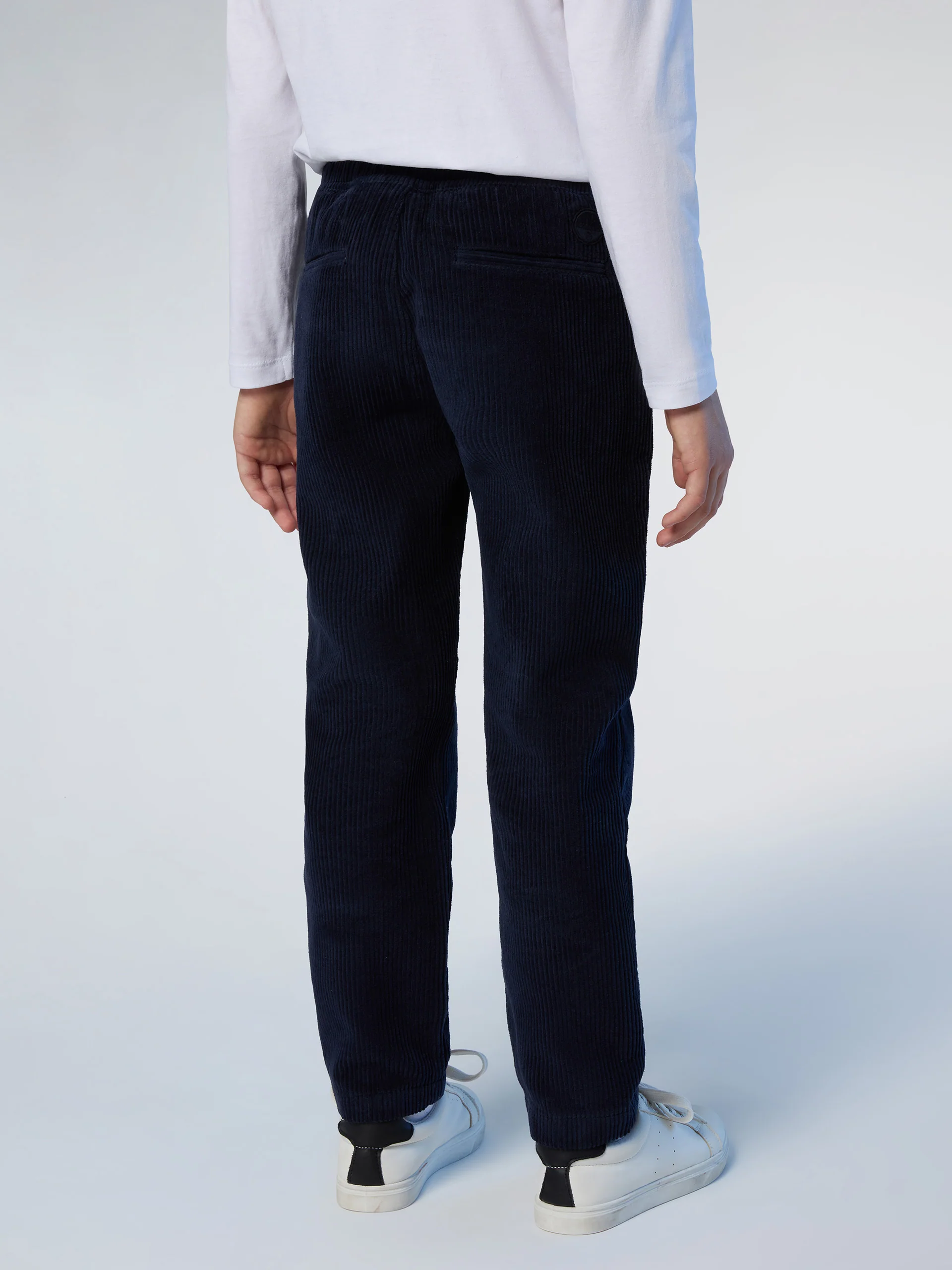 Elasticated corduroy chinos - Image 4