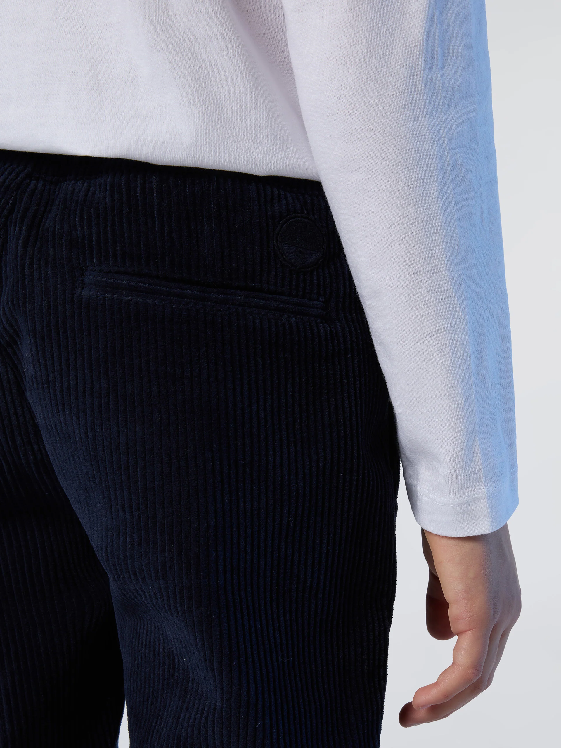 Elasticated corduroy chinos - Image 5