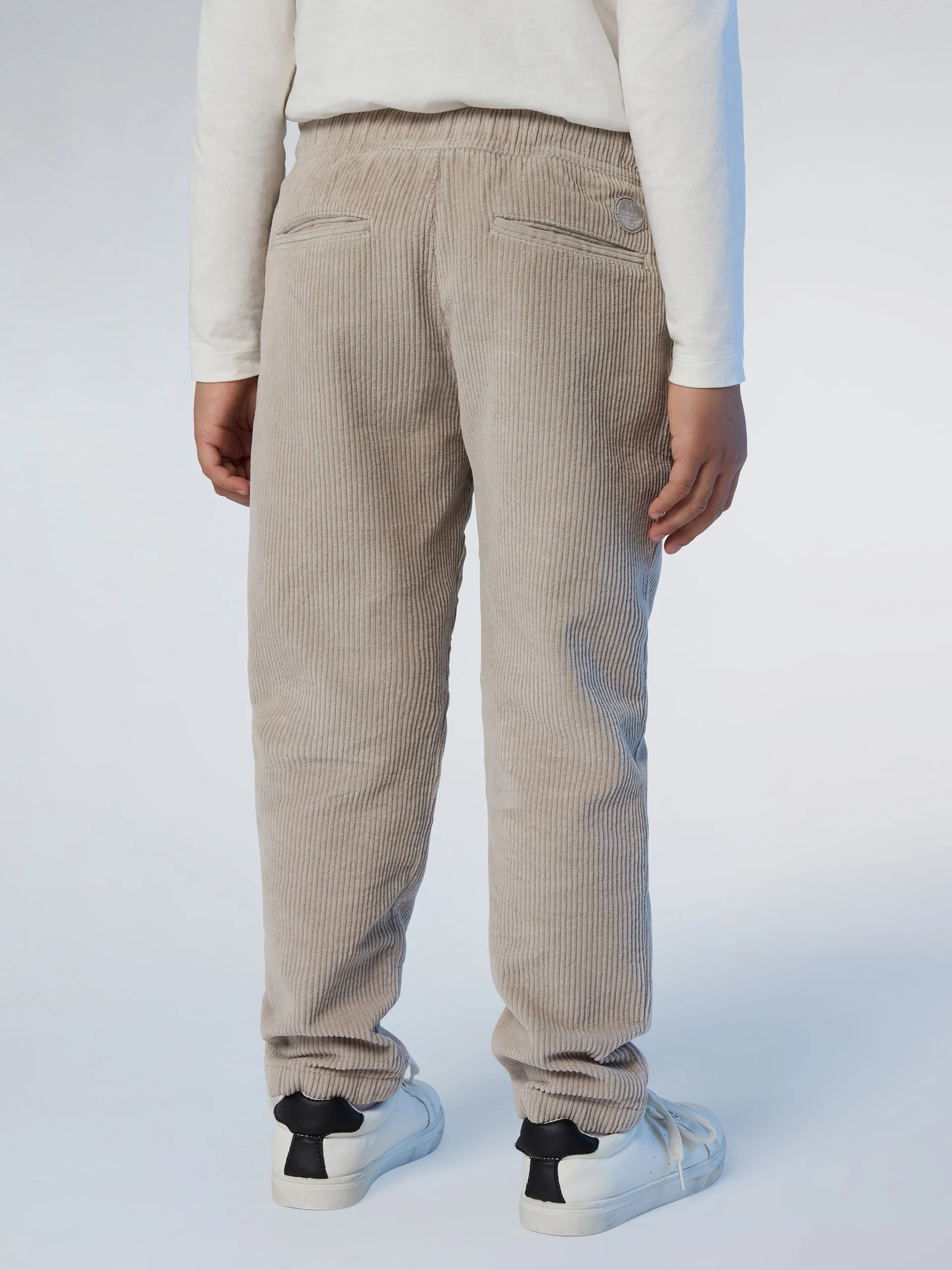 Elasticated corduroy chinos - Image 9
