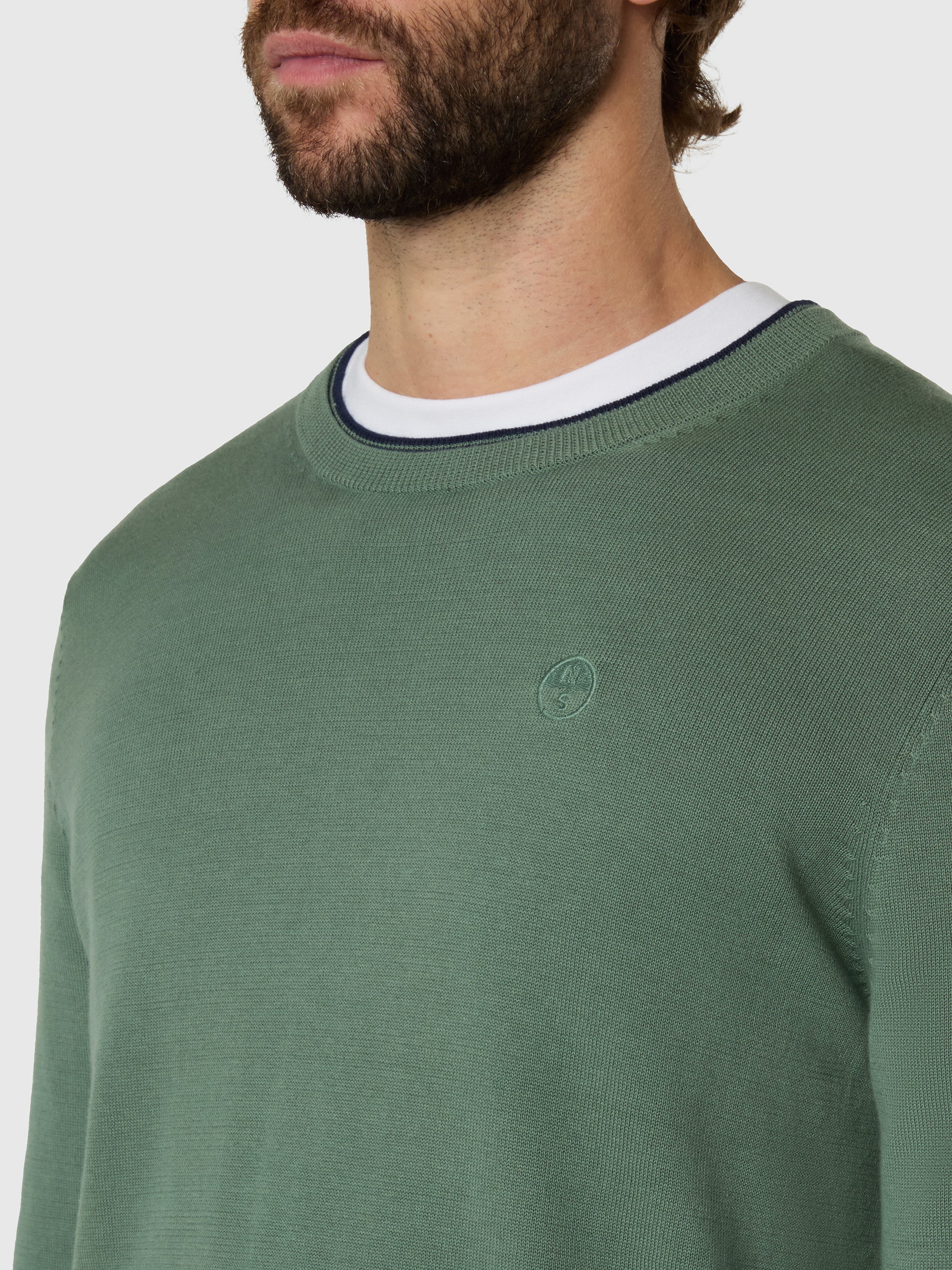 Crew-neck sweater with tonal logo - Image 12