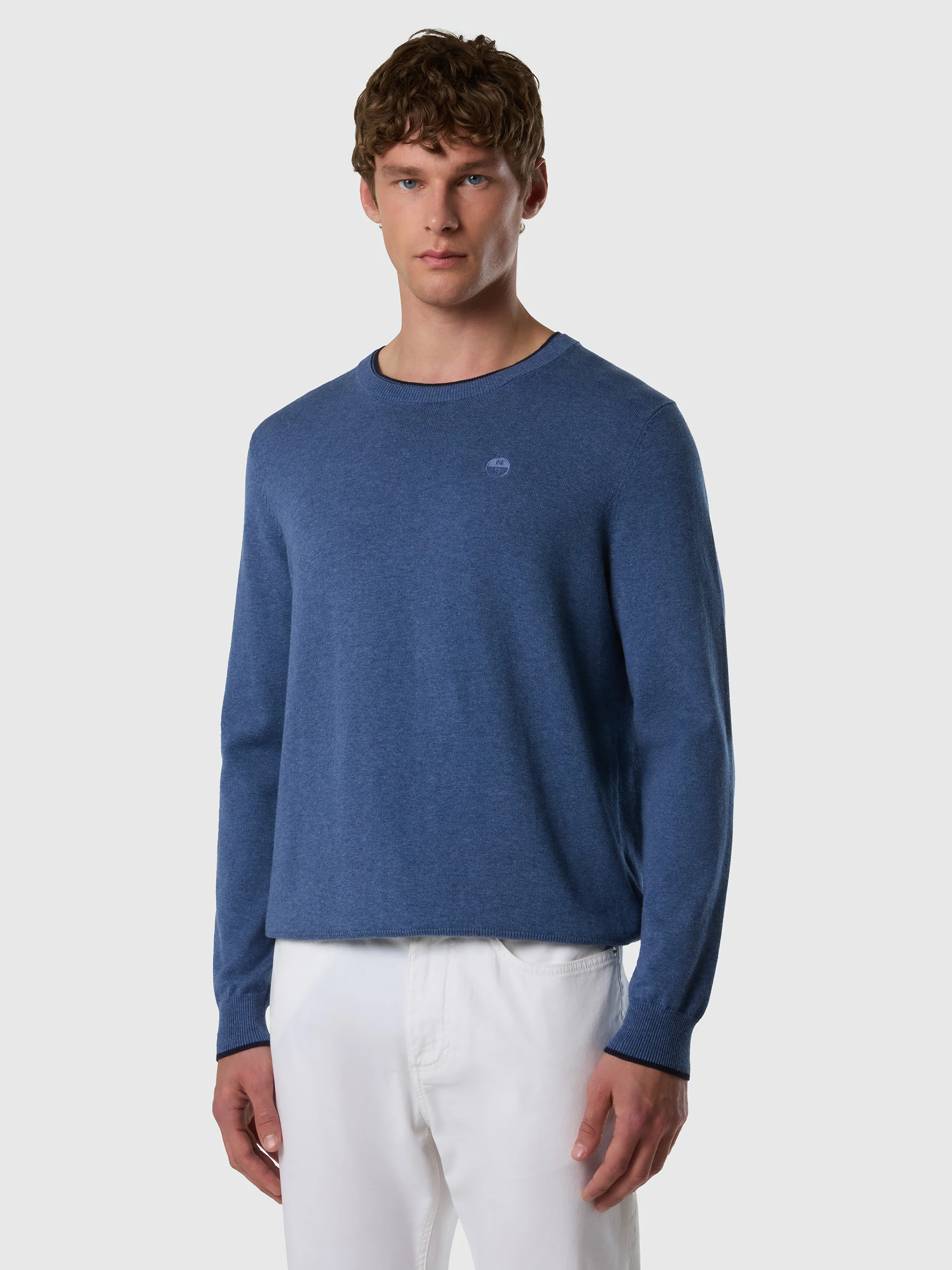 Crew-neck sweater with tonal logo - Image 13
