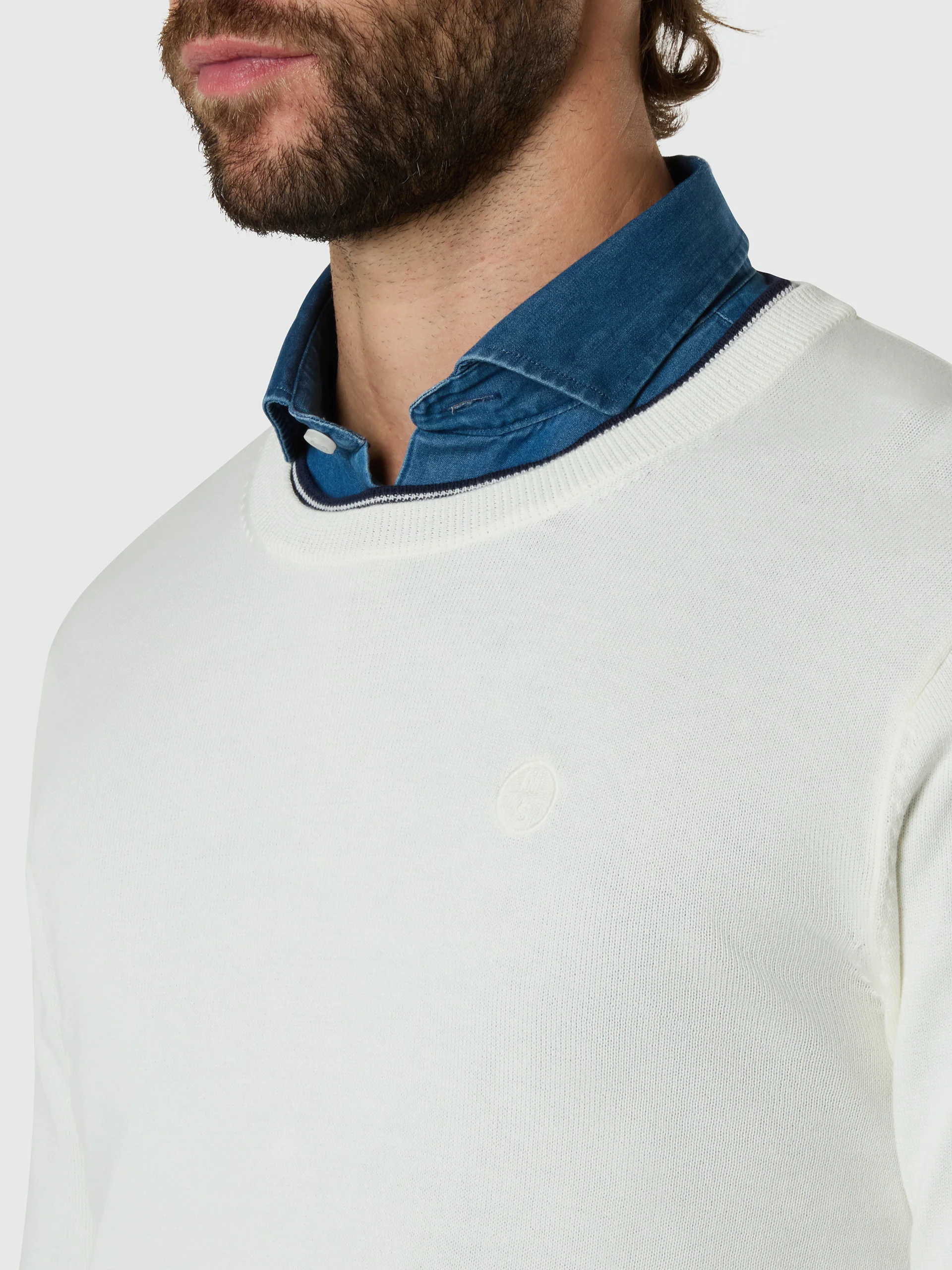 Crew-neck sweater with tonal logo - Image 6