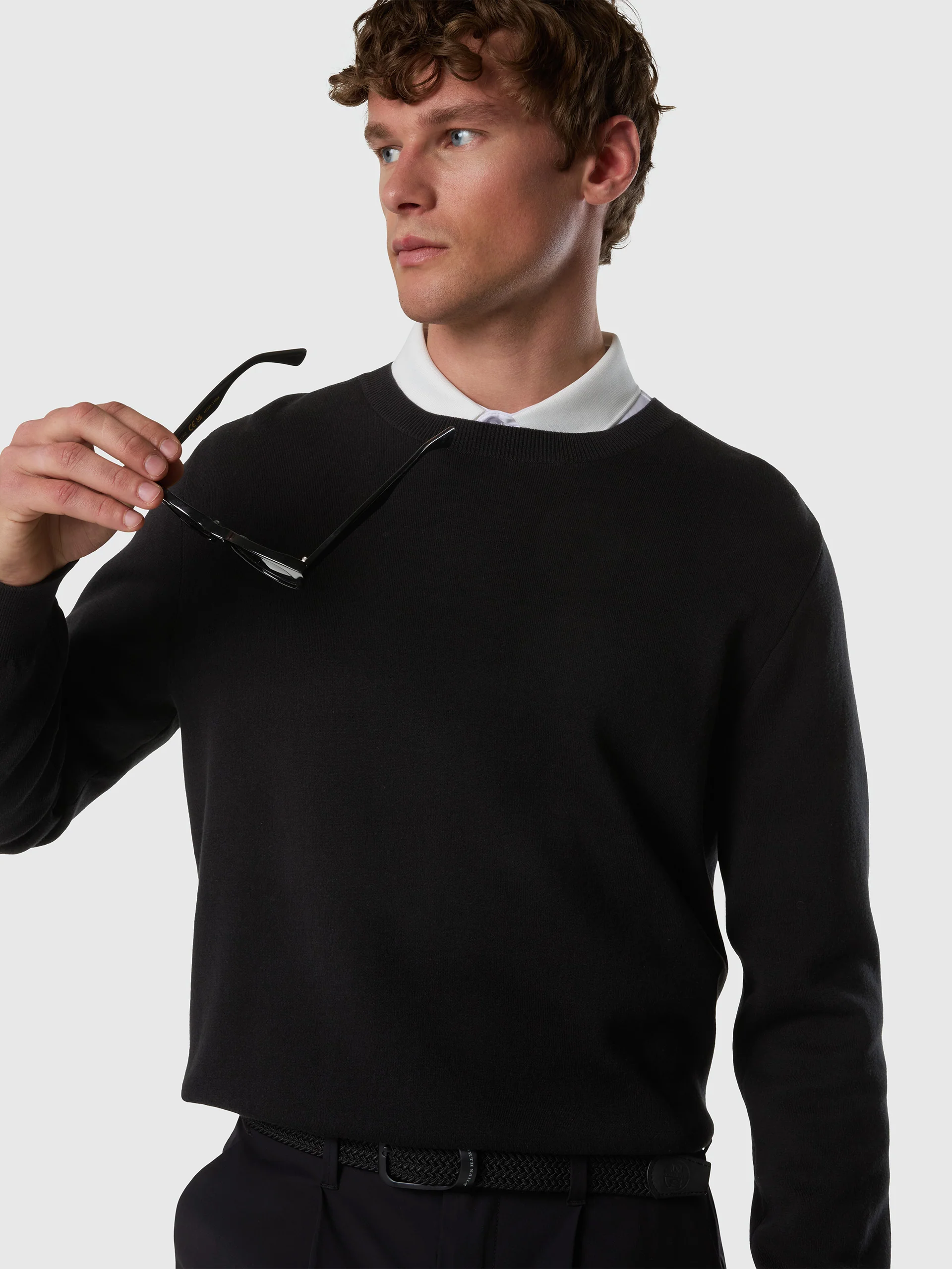 Bonded crew-neck sweater - Image 2