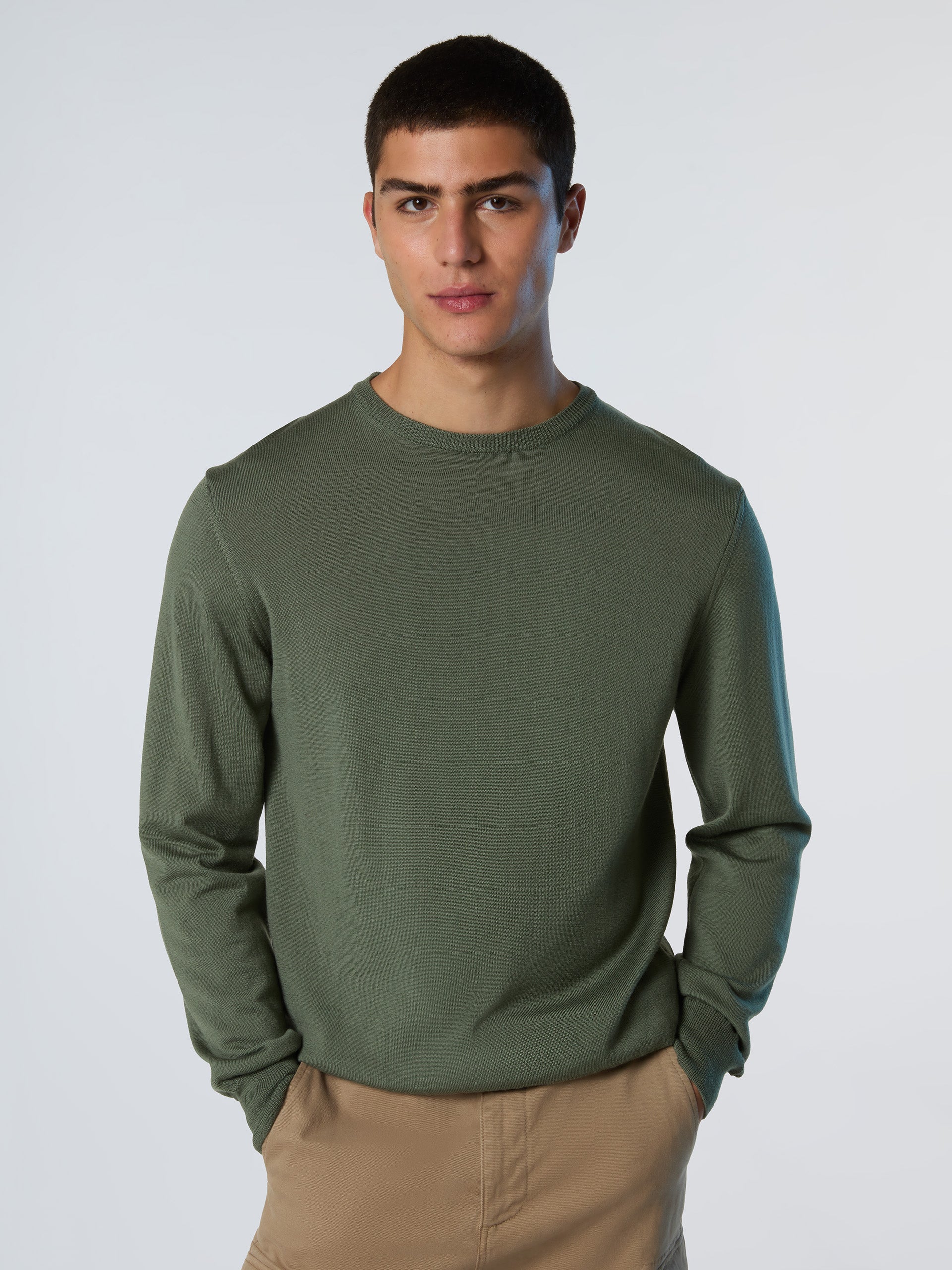 Merino wool crew-neck sweater - Image 19