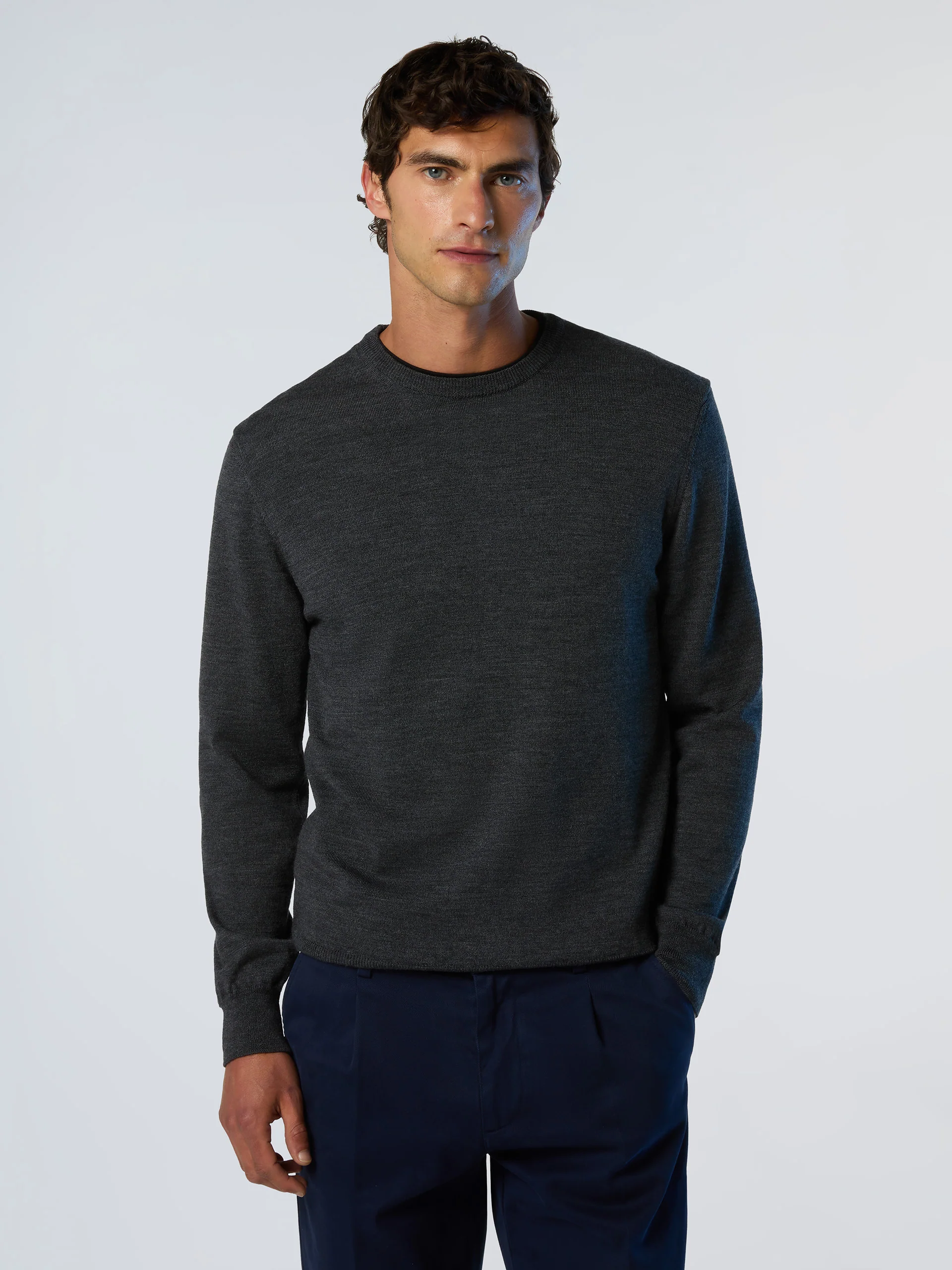 Merino wool crew-neck sweater - Image 25