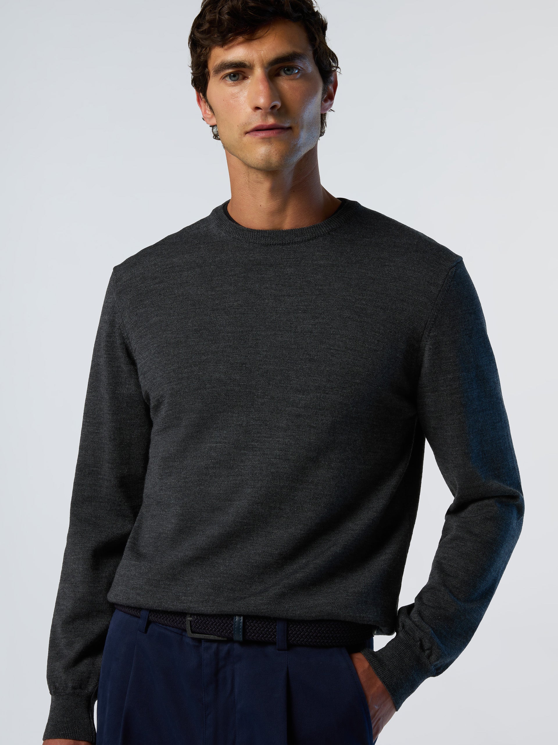 Merino wool crew-neck sweater - Image 26