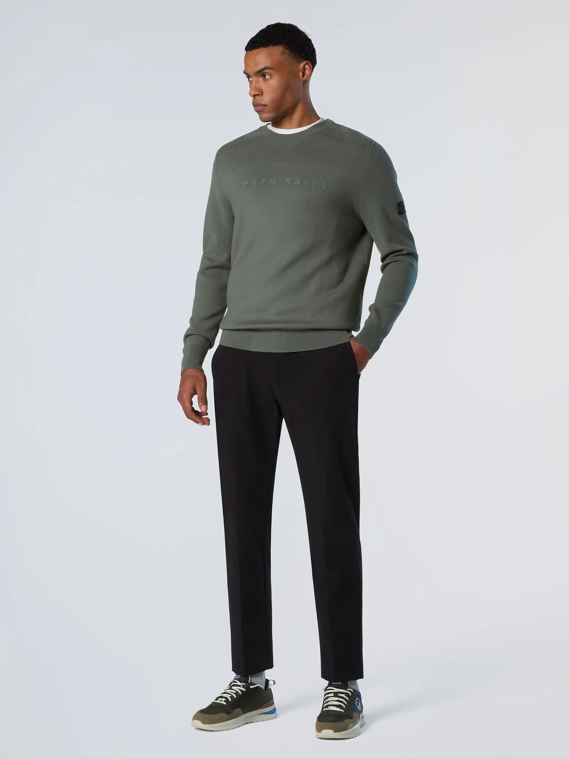 Viscose sweater with 3D lettering - Image 5