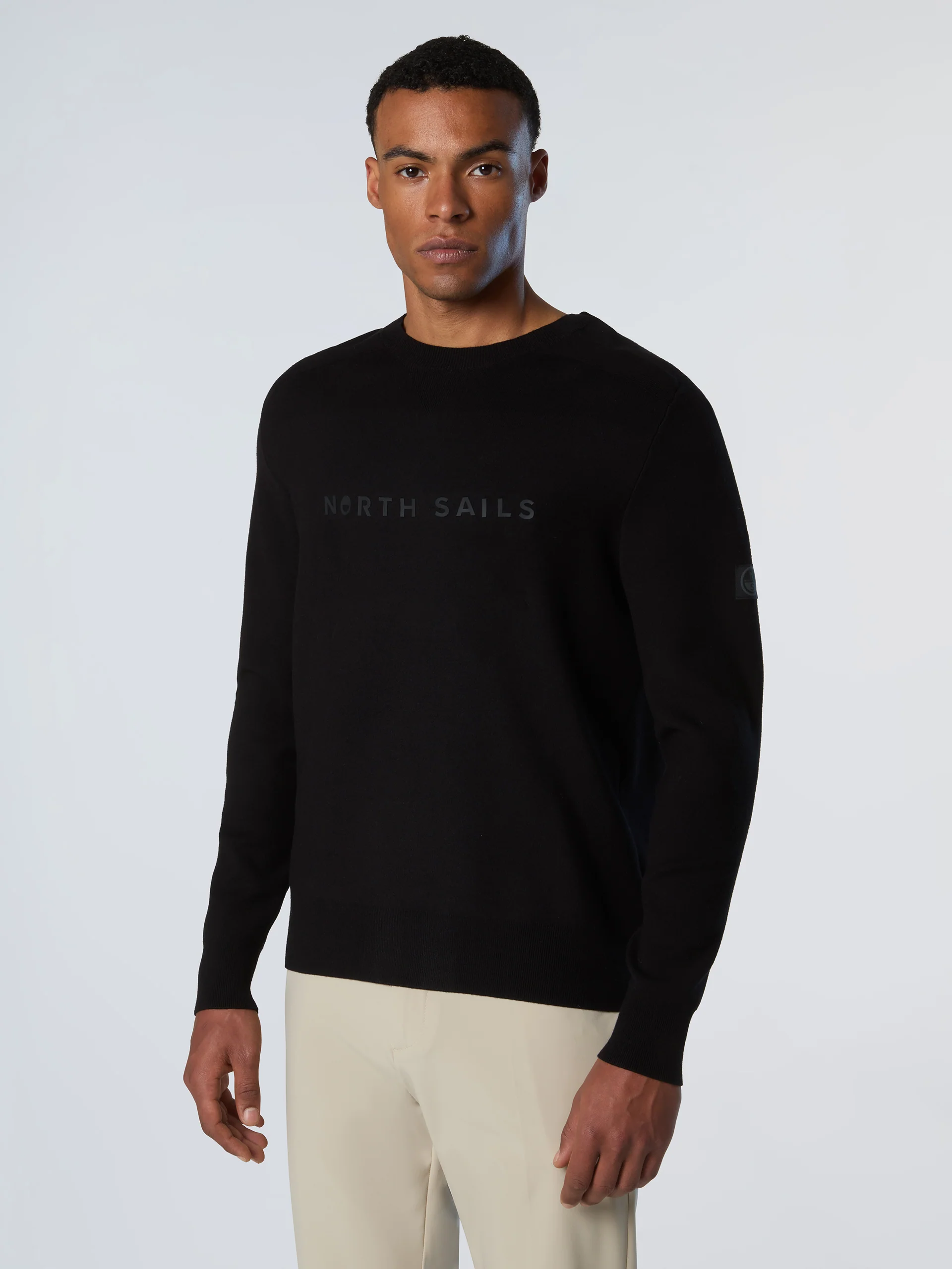 Viscose sweater with 3D lettering - Image 9