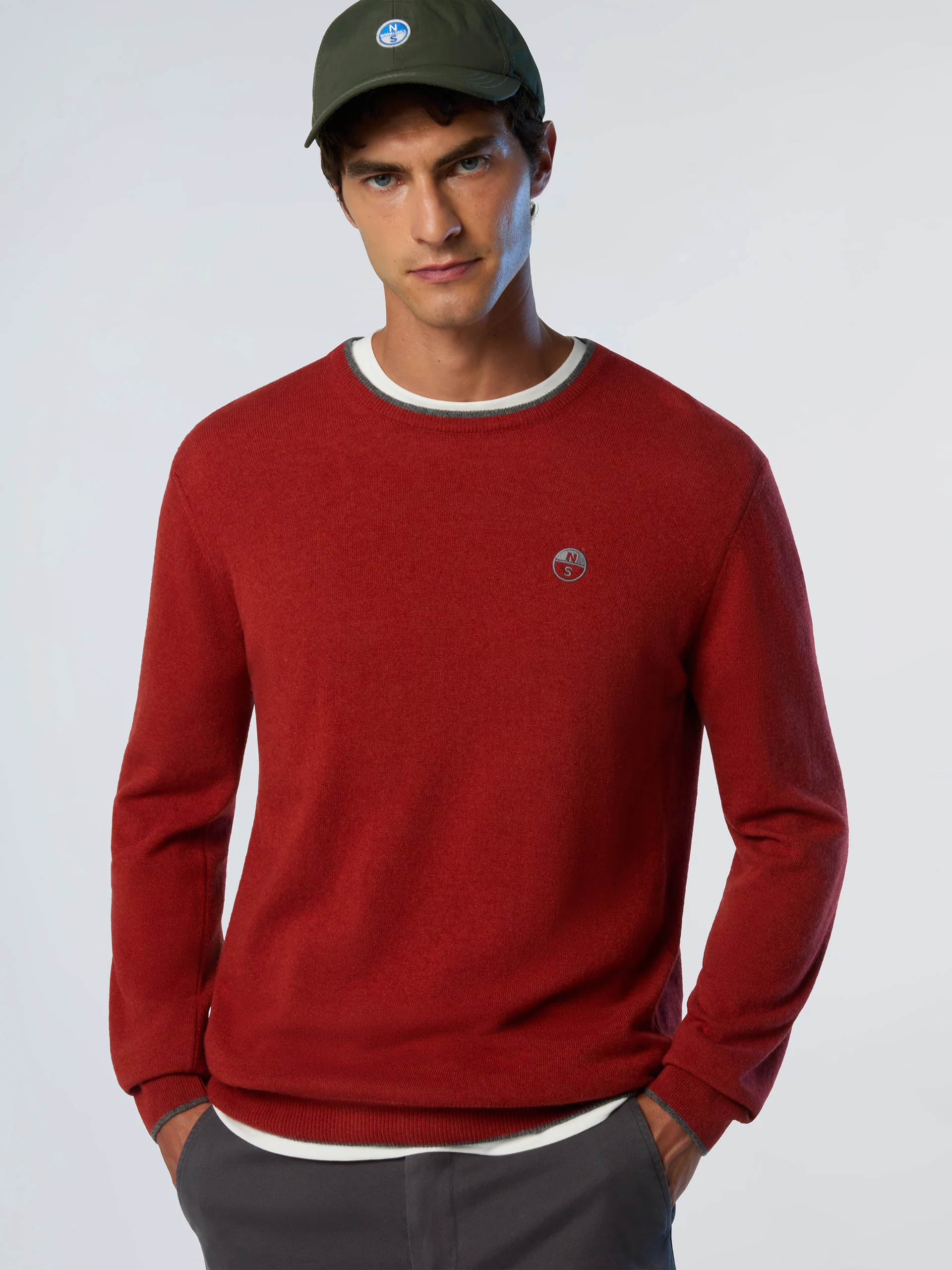 Crew-neck sweater with embroidered logo - Image 14